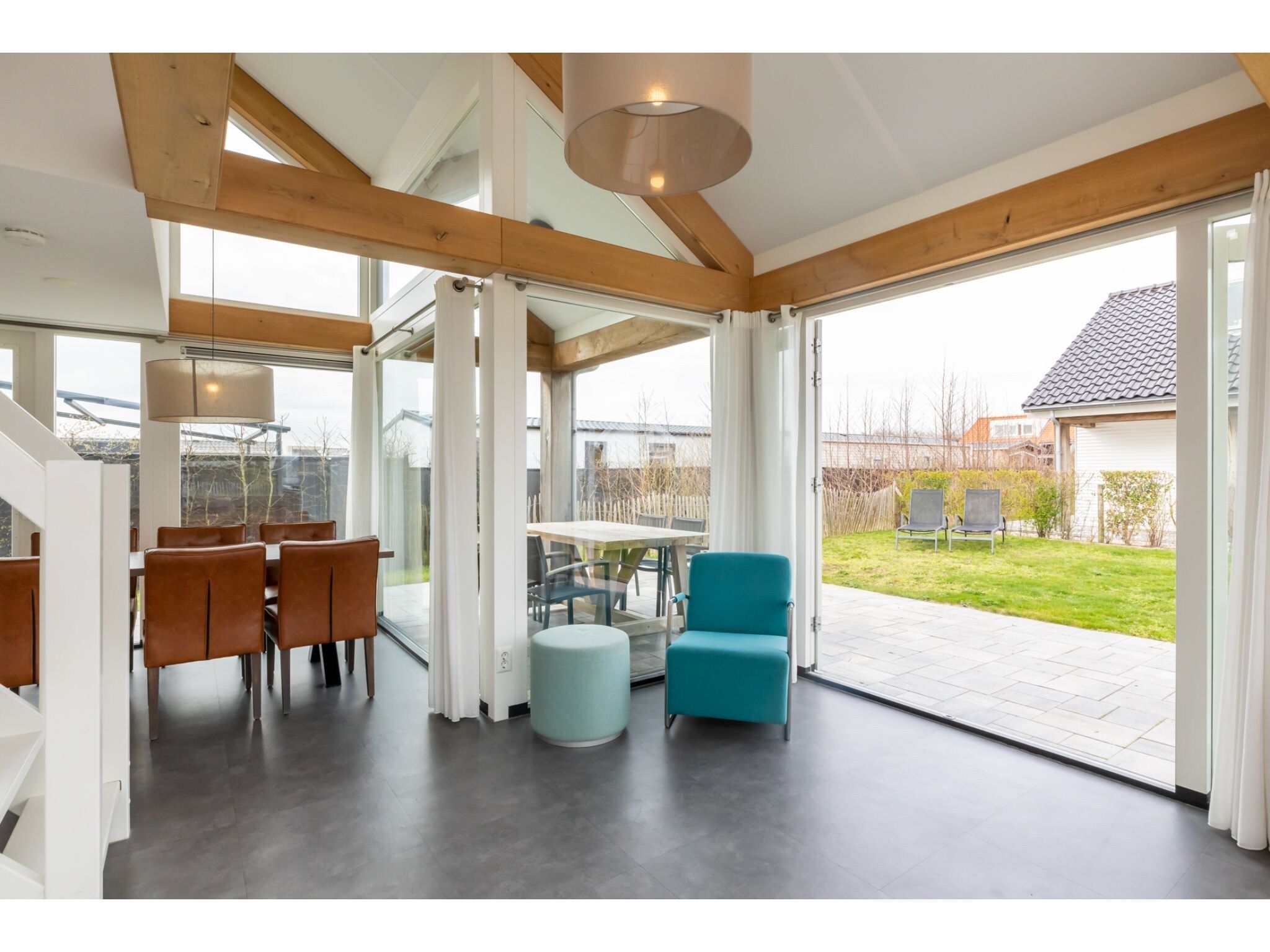 De woonkamer van Strandvilla 30 in Renesse