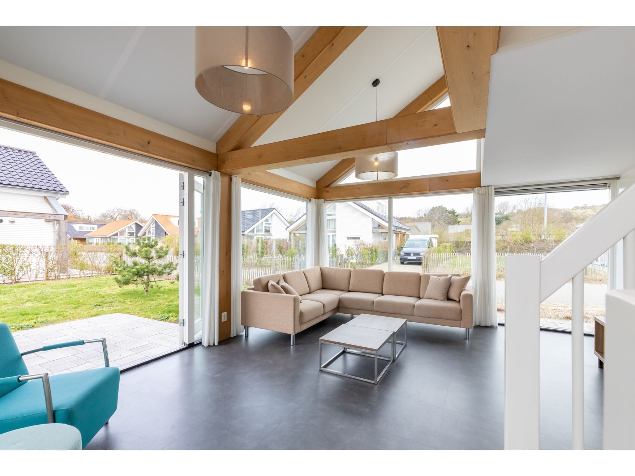 De woonkamer van Strandvilla 30 in Renesse