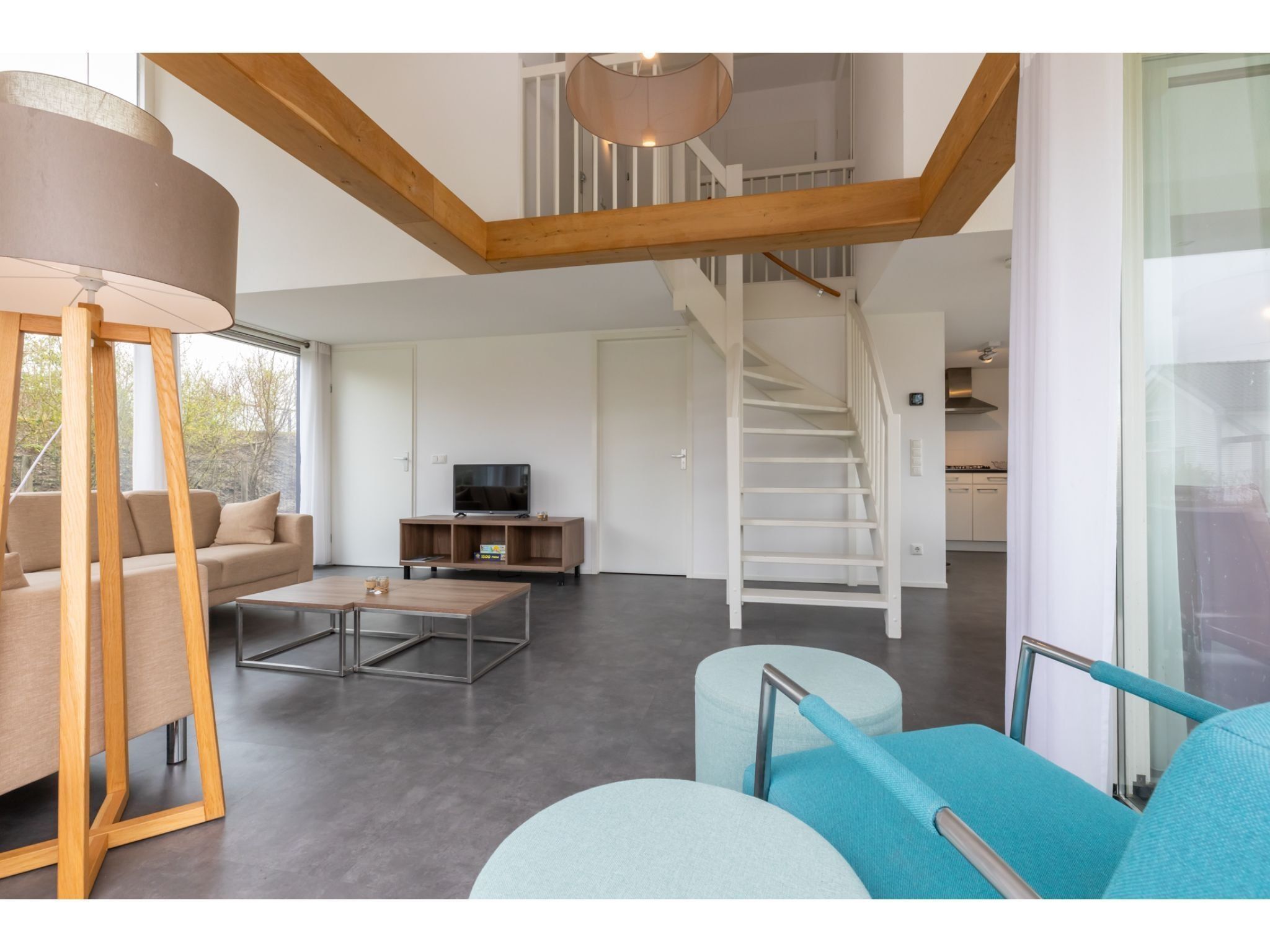 De woonkamer van Strandvilla 31 in Renesse