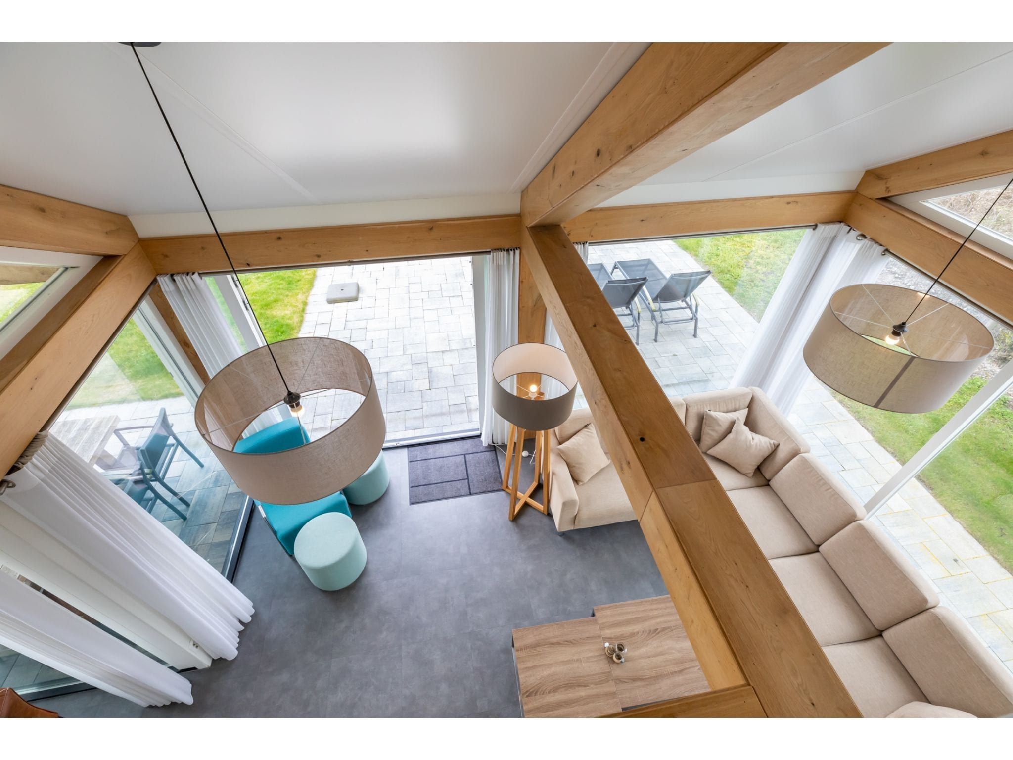 De woonkamer van Strandvilla 31 in Renesse