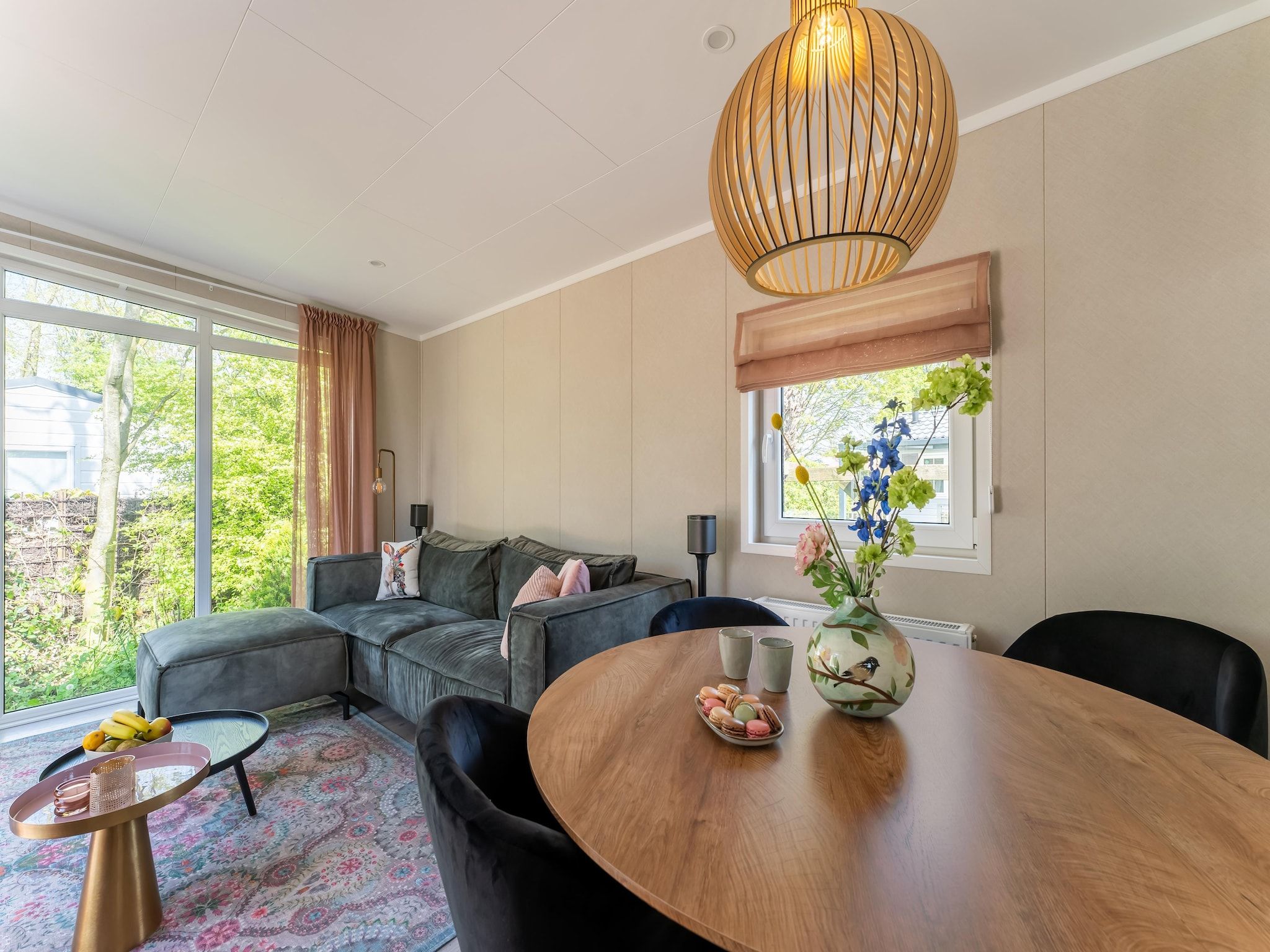 De woonkamer van Fantail in Goedereede