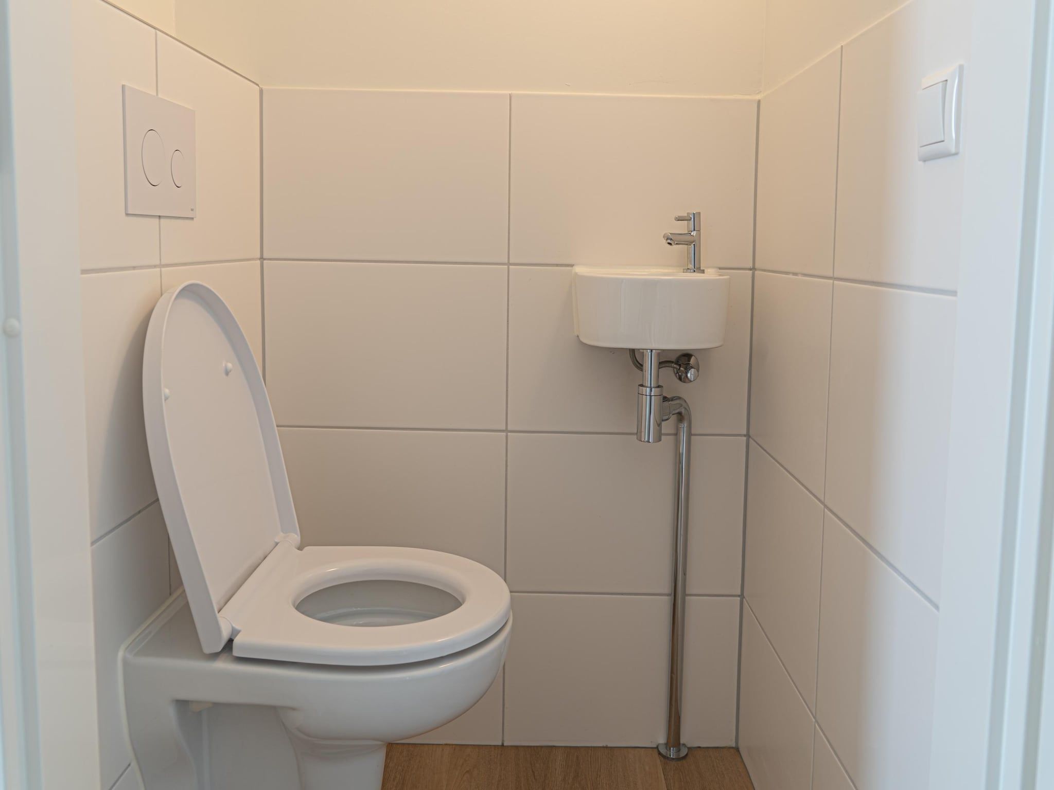 De badkamer van Kuifduiker 138c in Simonshaven