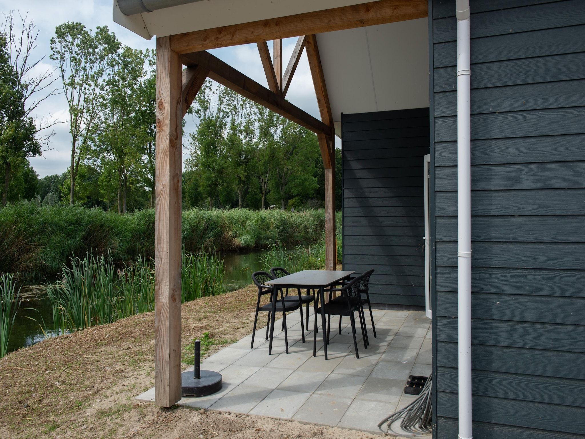 Het terras van Rietzanger nr 134 in Zuid-Holland