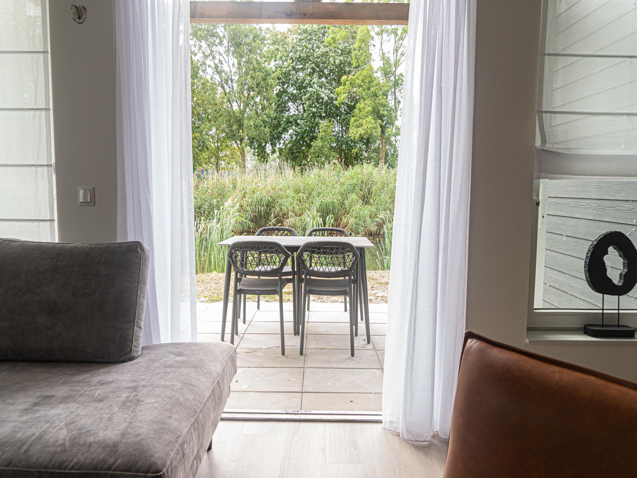 Het terras van Rietzanger nr 134 in Zuid-Holland