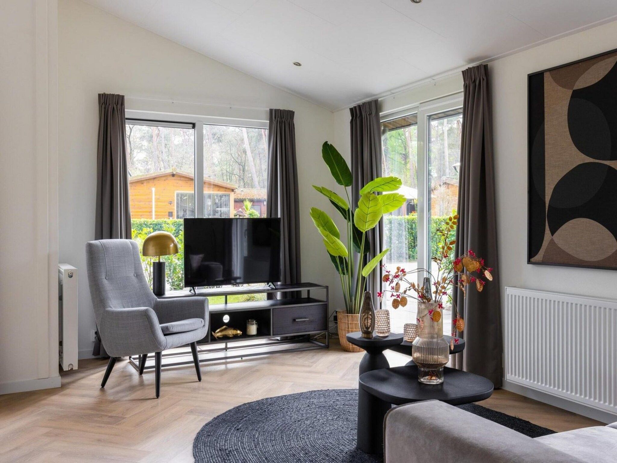 De woonkamer van Vakantiepark Latour 8 in Oirschot
