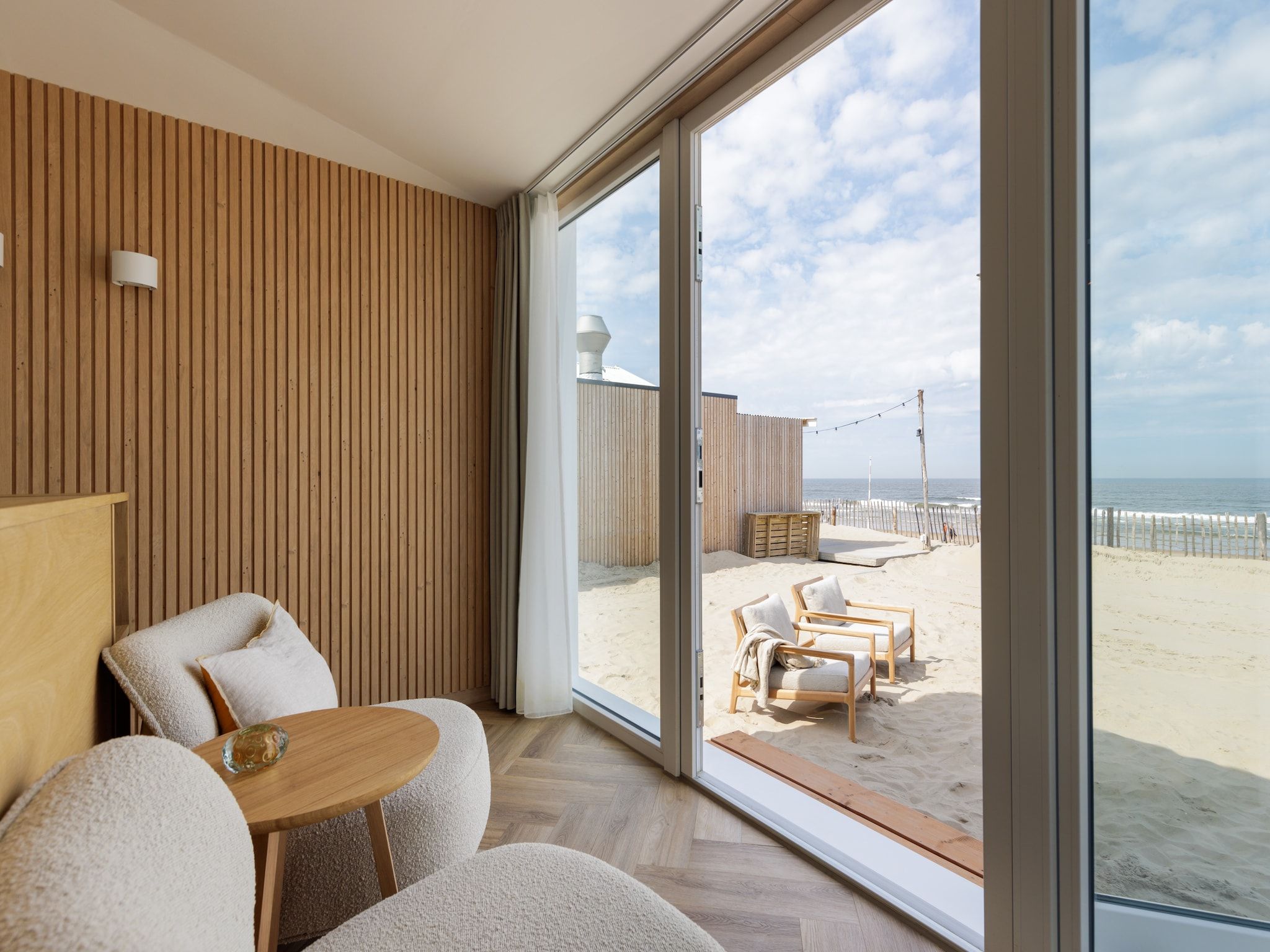 De woonkamer van Beach Houses Zandvoort 1 in Zandvoort