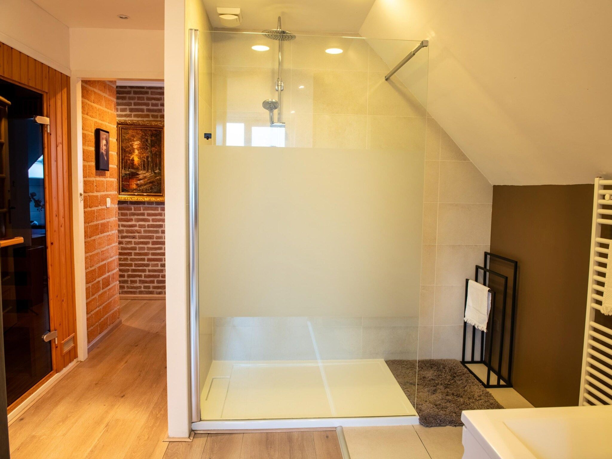De badkamer van BnB van Duin in Steenderen