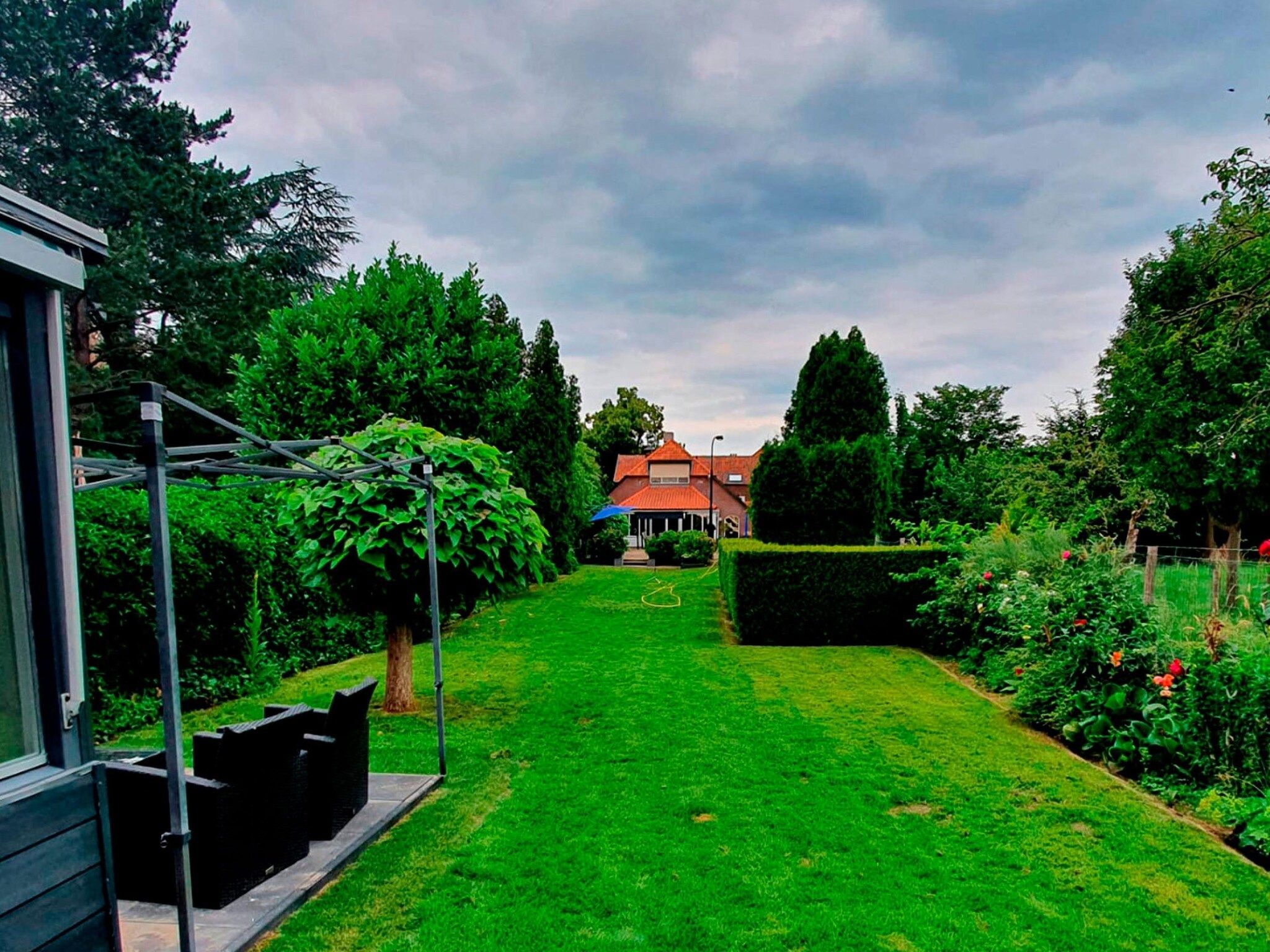 De tuin van BnB van Duin in Steenderen