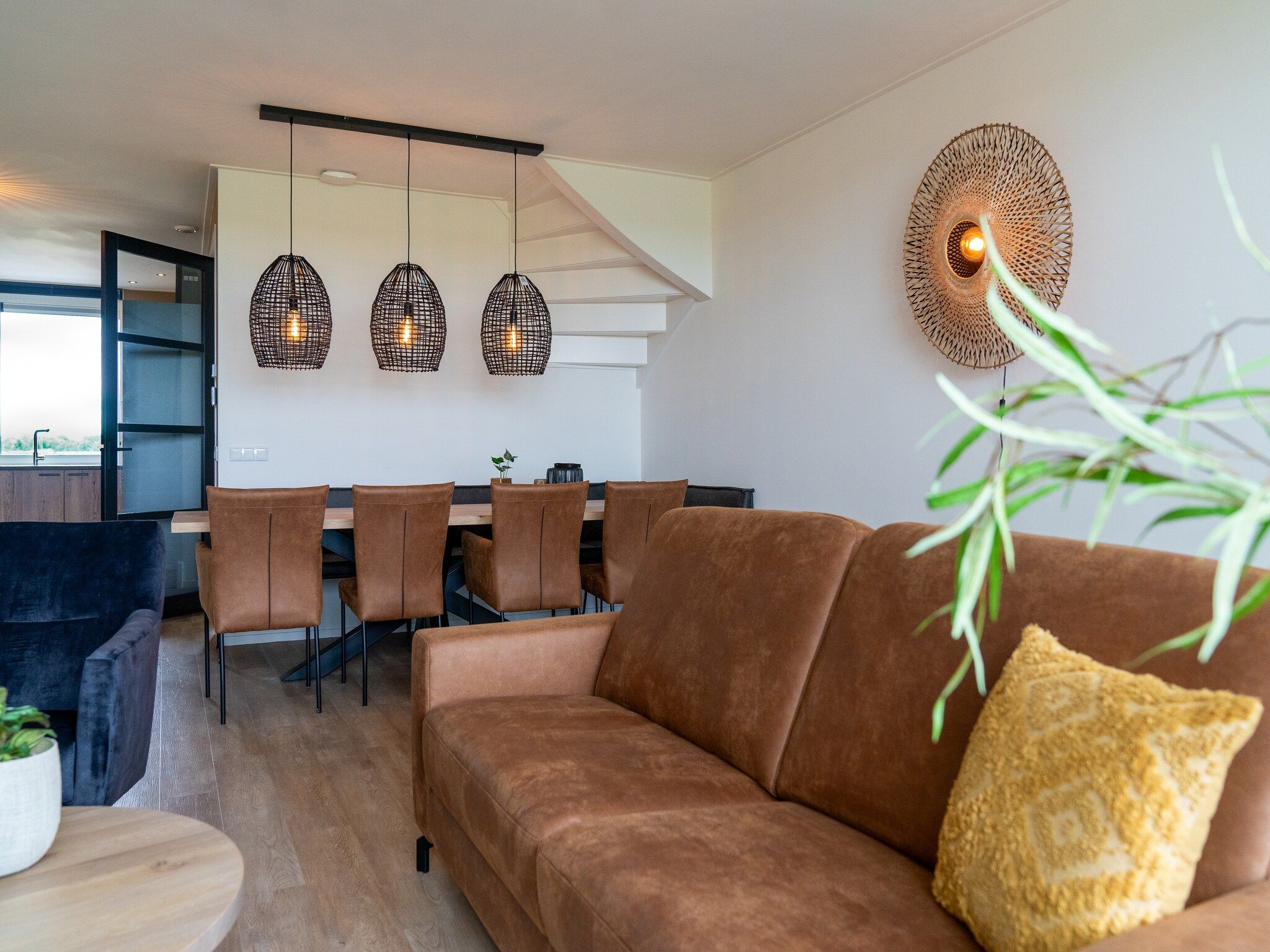De woonkamer van Friese Villa in Leons in Leons