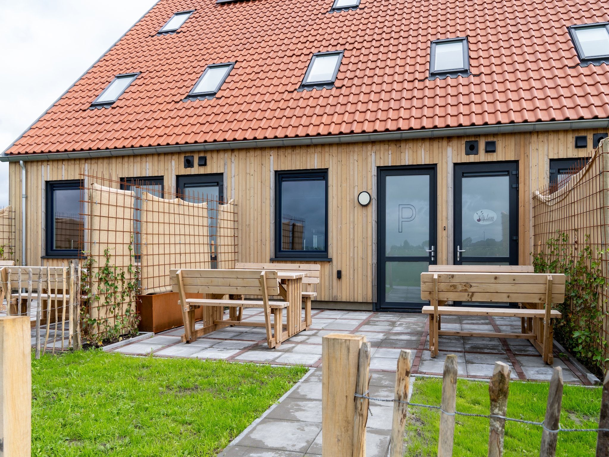 De tuin van Friese Villa in Leons in Leons