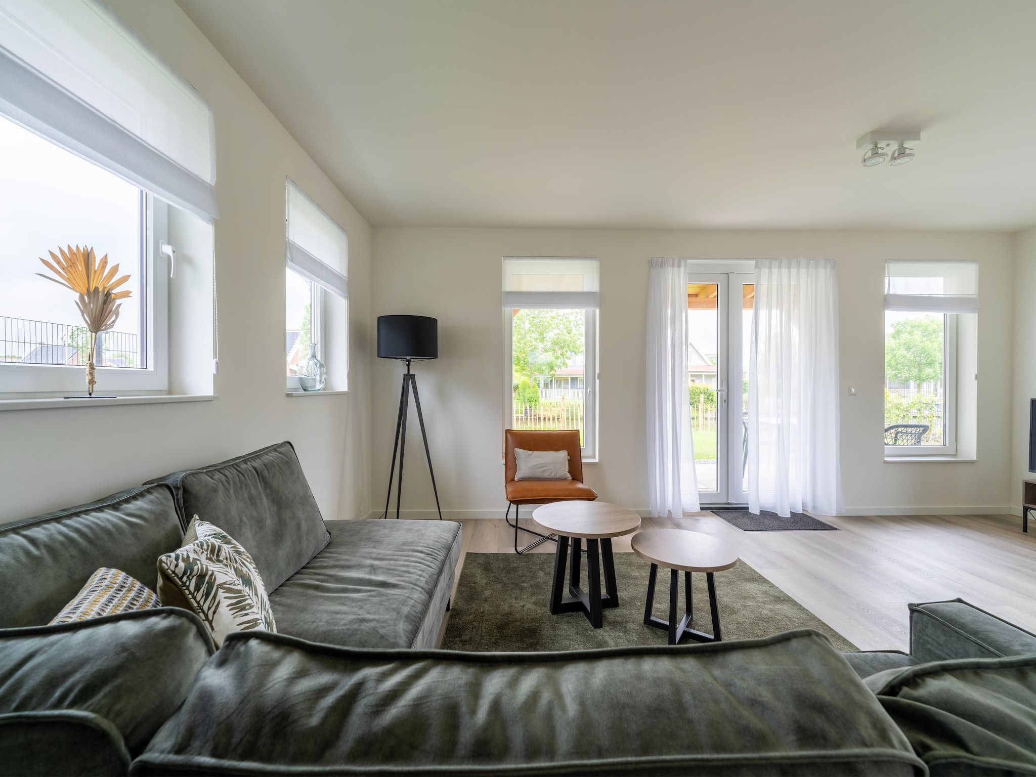 De woonkamer van Strandloper 129 in Simonshaven