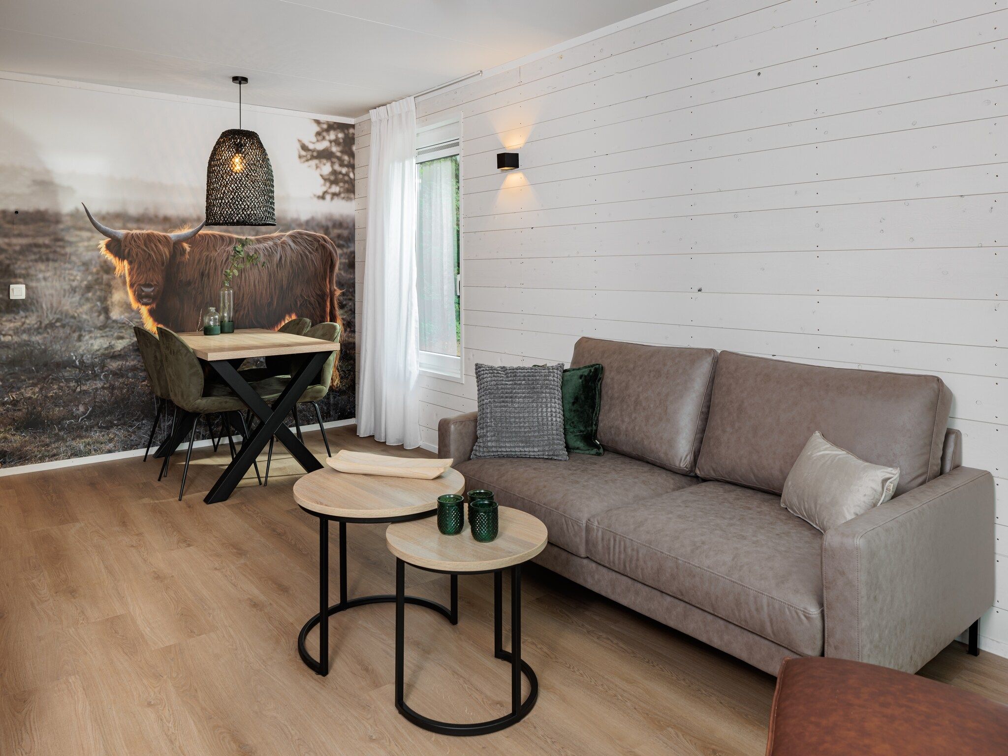 De woonkamer van Vakantiepark Schaijk 13 in Schaijk
