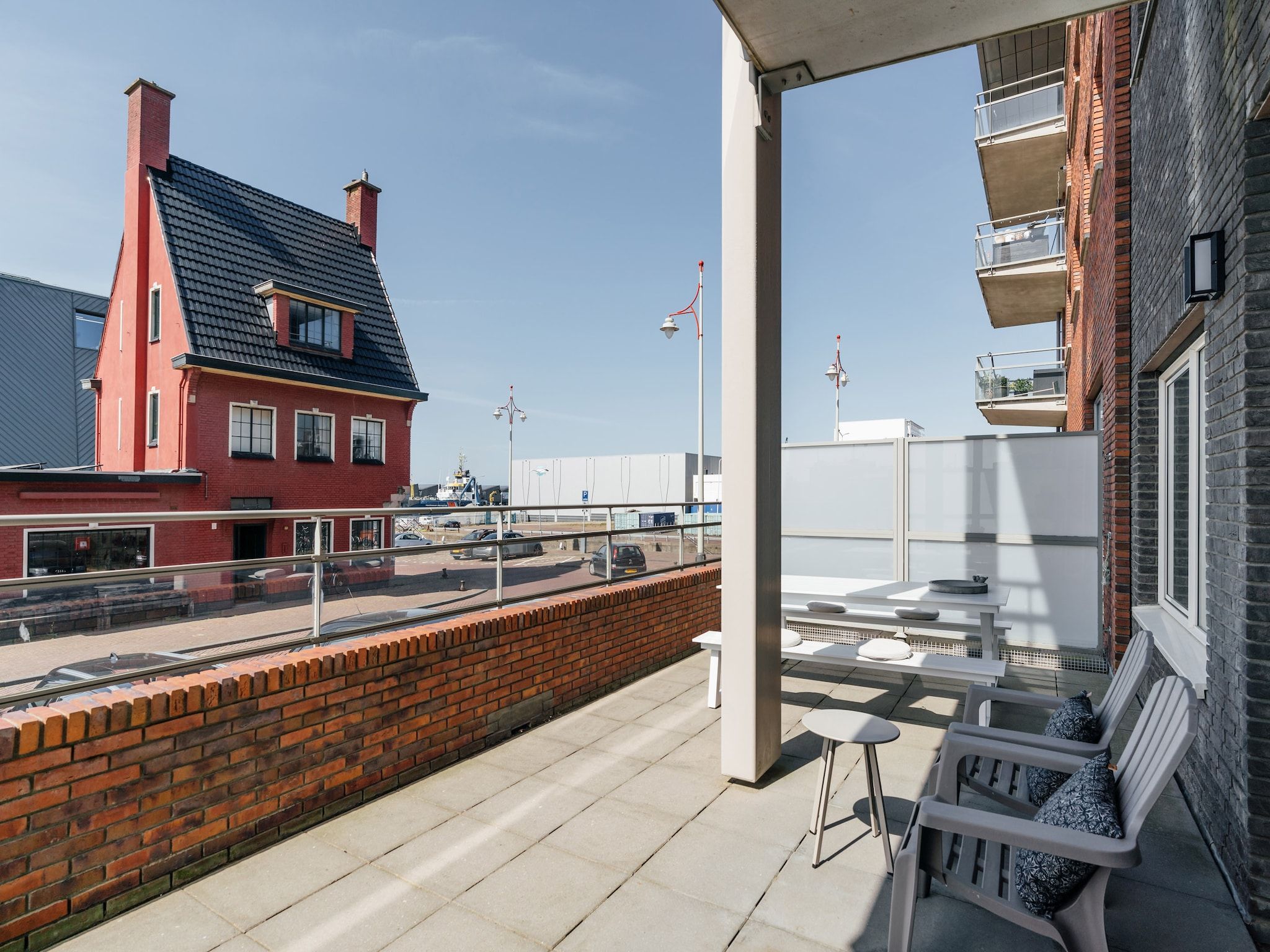 Het uitzicht vanaf Scheveningen Harbour 6B in Den Haag