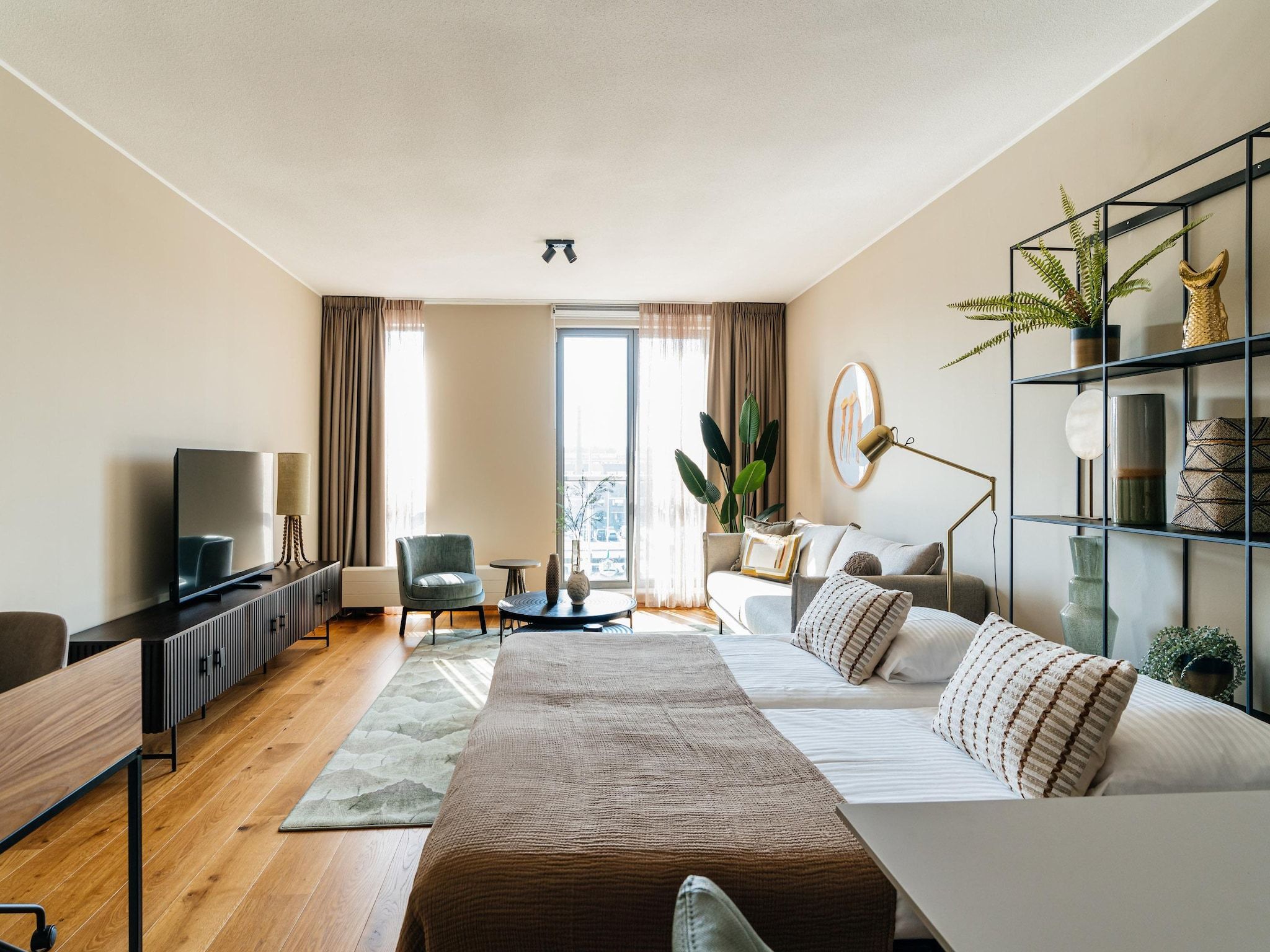 Een slaapkamer van Scheveningen Harbour 30A in Den Haag