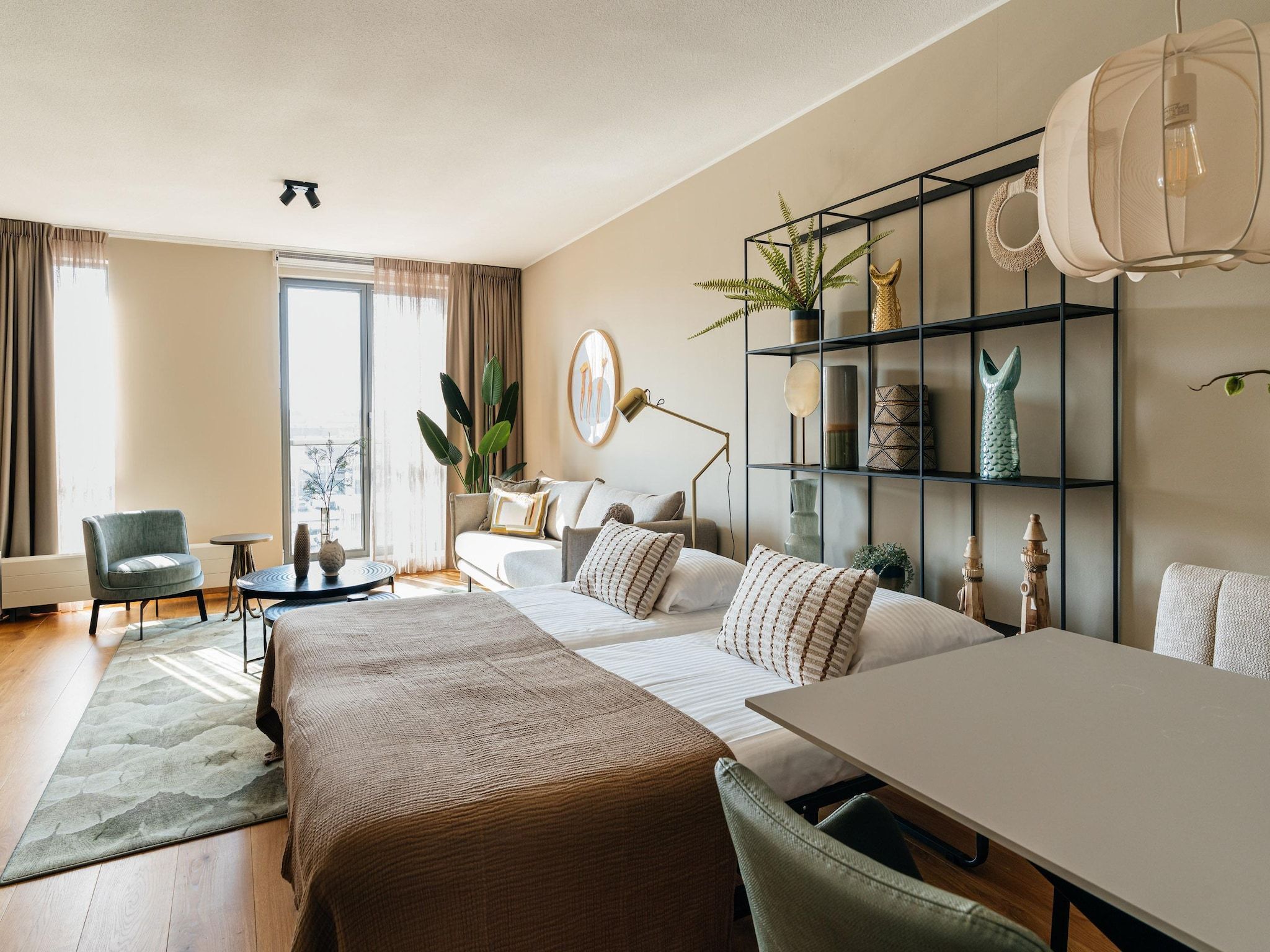 Een slaapkamer van Scheveningen Harbour 30A in Den Haag