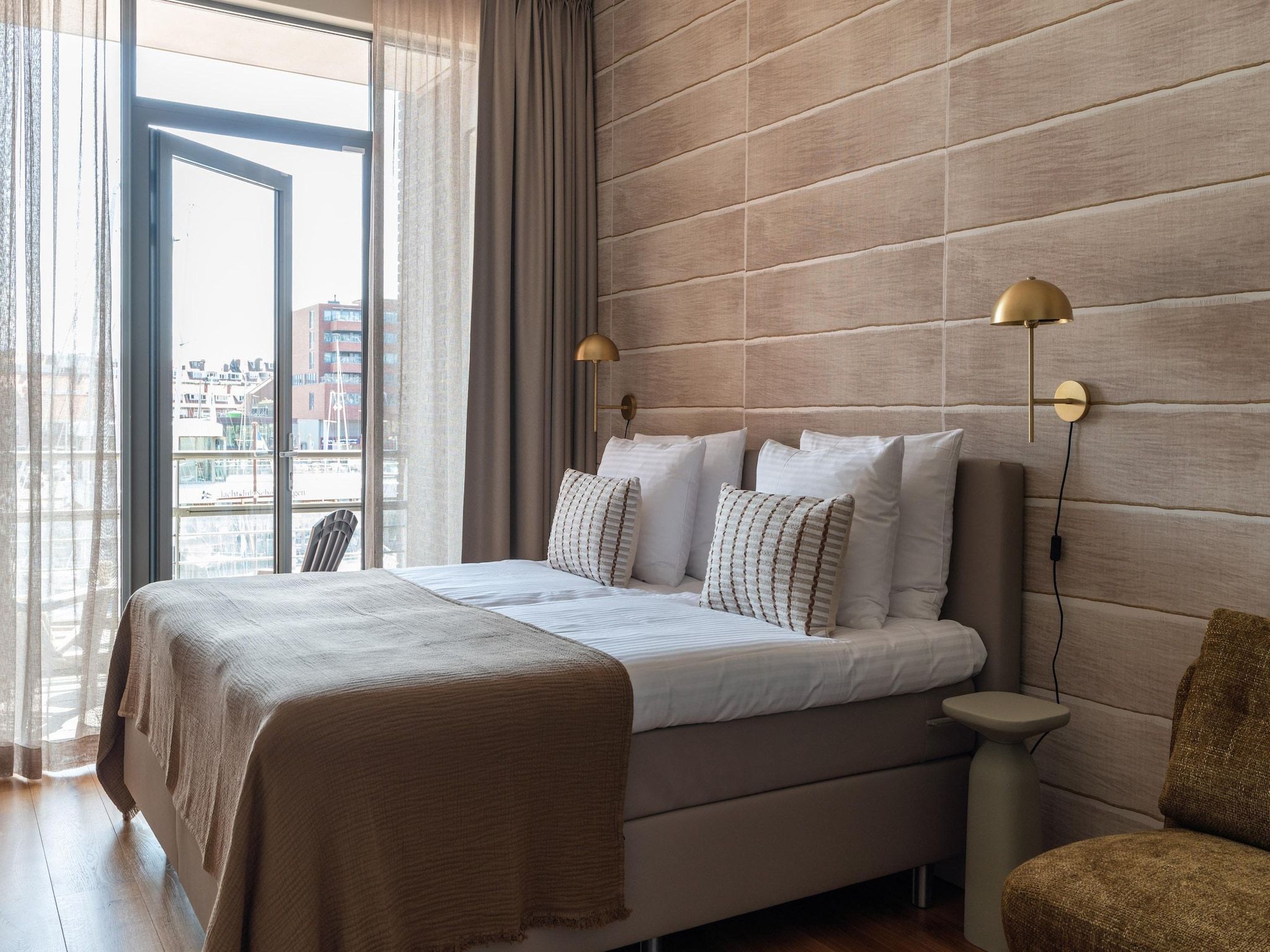 Een slaapkamer van Scheveningen Harbour 18B in Scheveningen