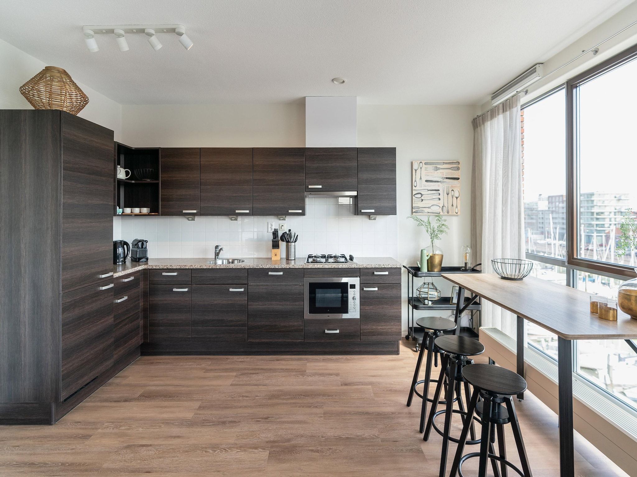 De keuken van Scheveningen Harbour 80B in Scheveningen