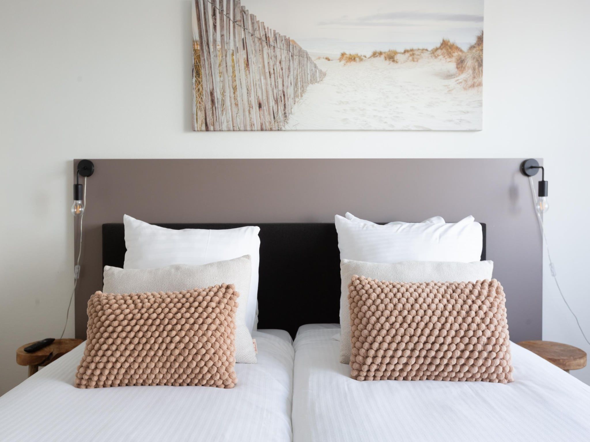Een slaapkamer van Scheveningen Harbour 76 in Den Haag