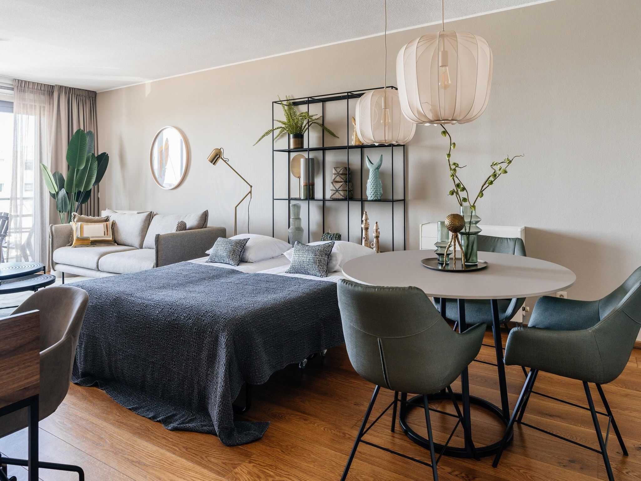 Een slaapkamer van Scheveningen Harbour 40A in Den Haag