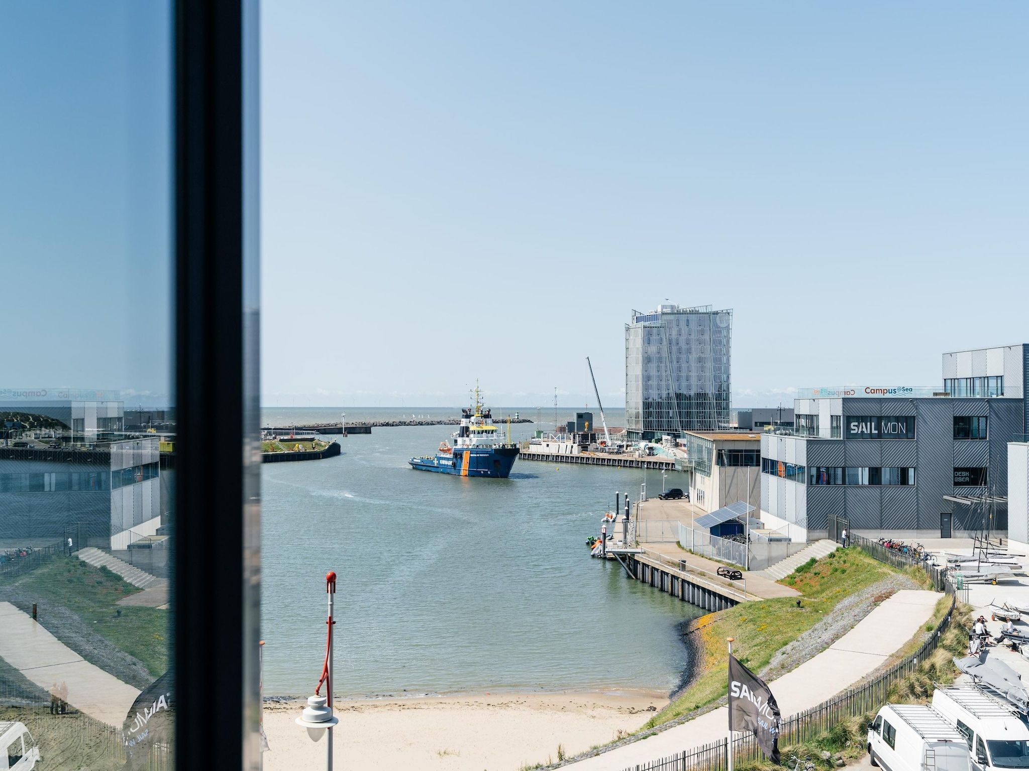 Het uitzicht vanaf Scheveningen Harbour 40A in Den Haag