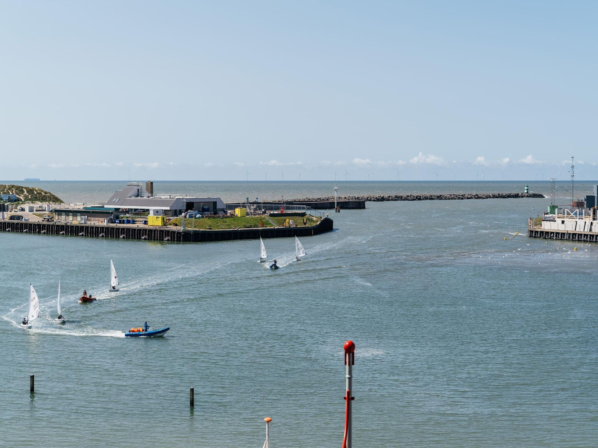 Het uitzicht vanaf Scheveningen Harbour 40A in Den Haag