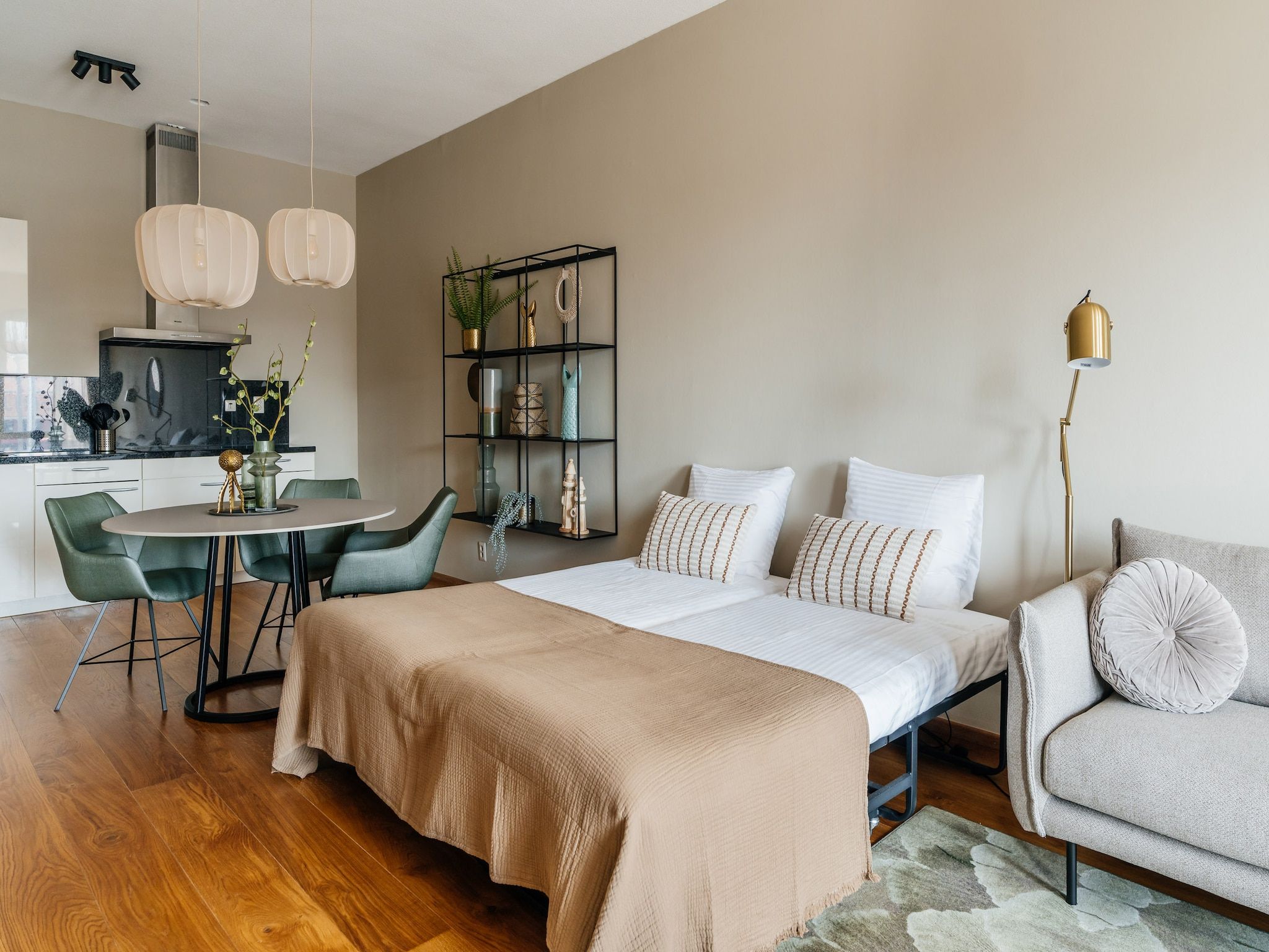 Een slaapkamer van Scheveningen Harbour 40B in Den Haag