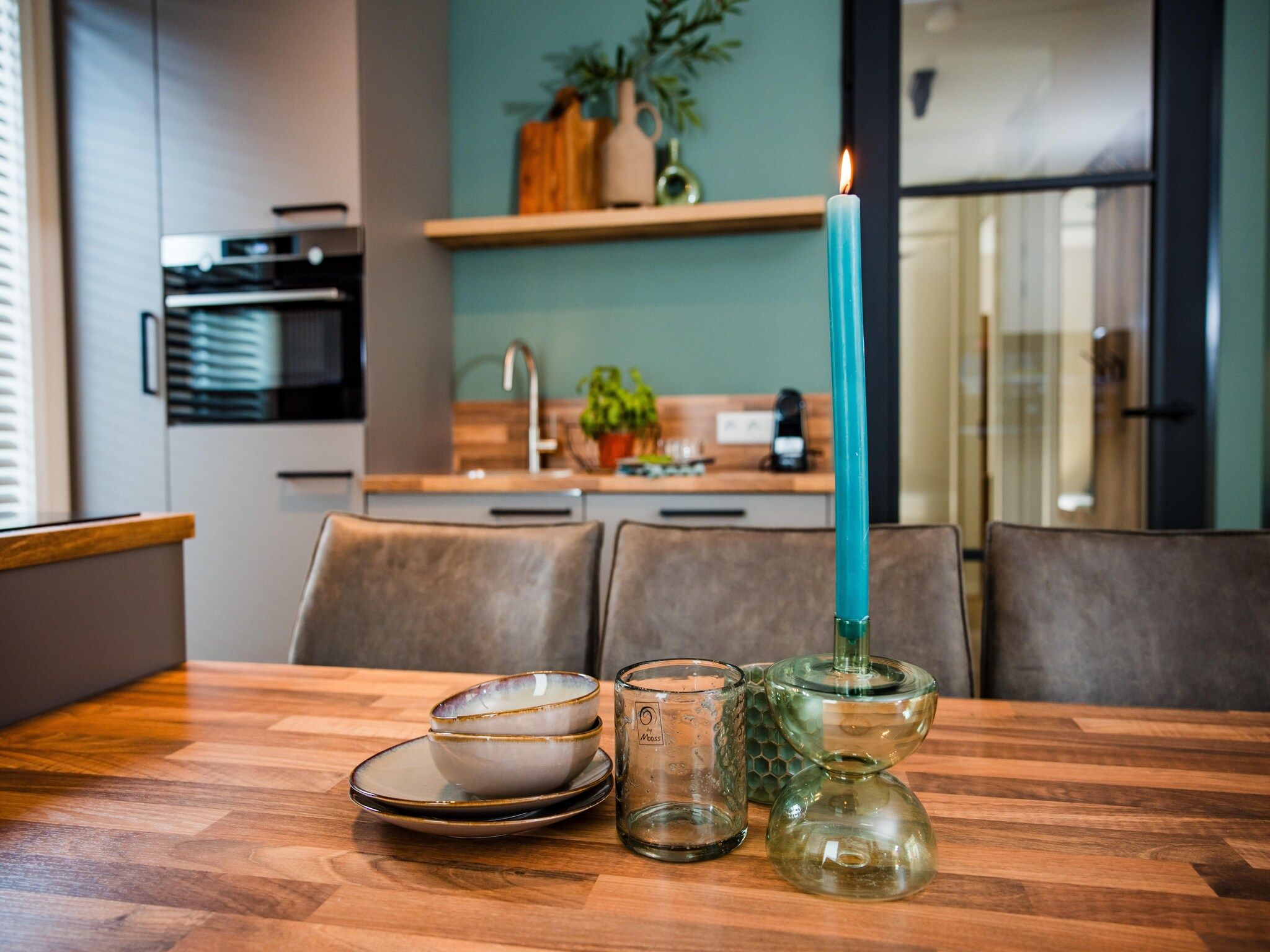 De keuken van Dwergarend 17-26 in Voorthuizen