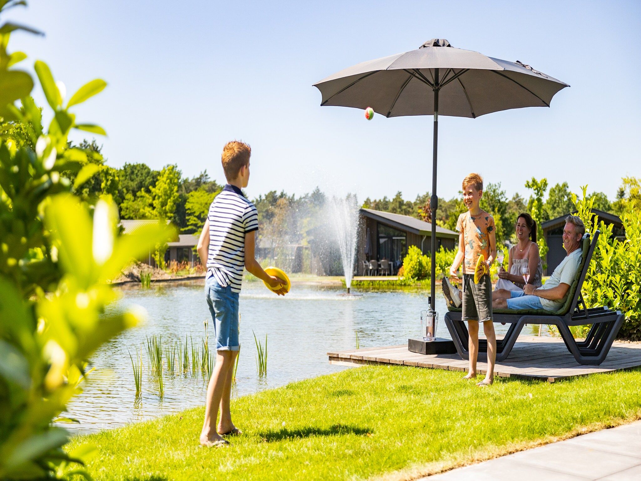 Parkfaciliteiten bij Vakantiepark Molenvelden 10 in Veldhoven