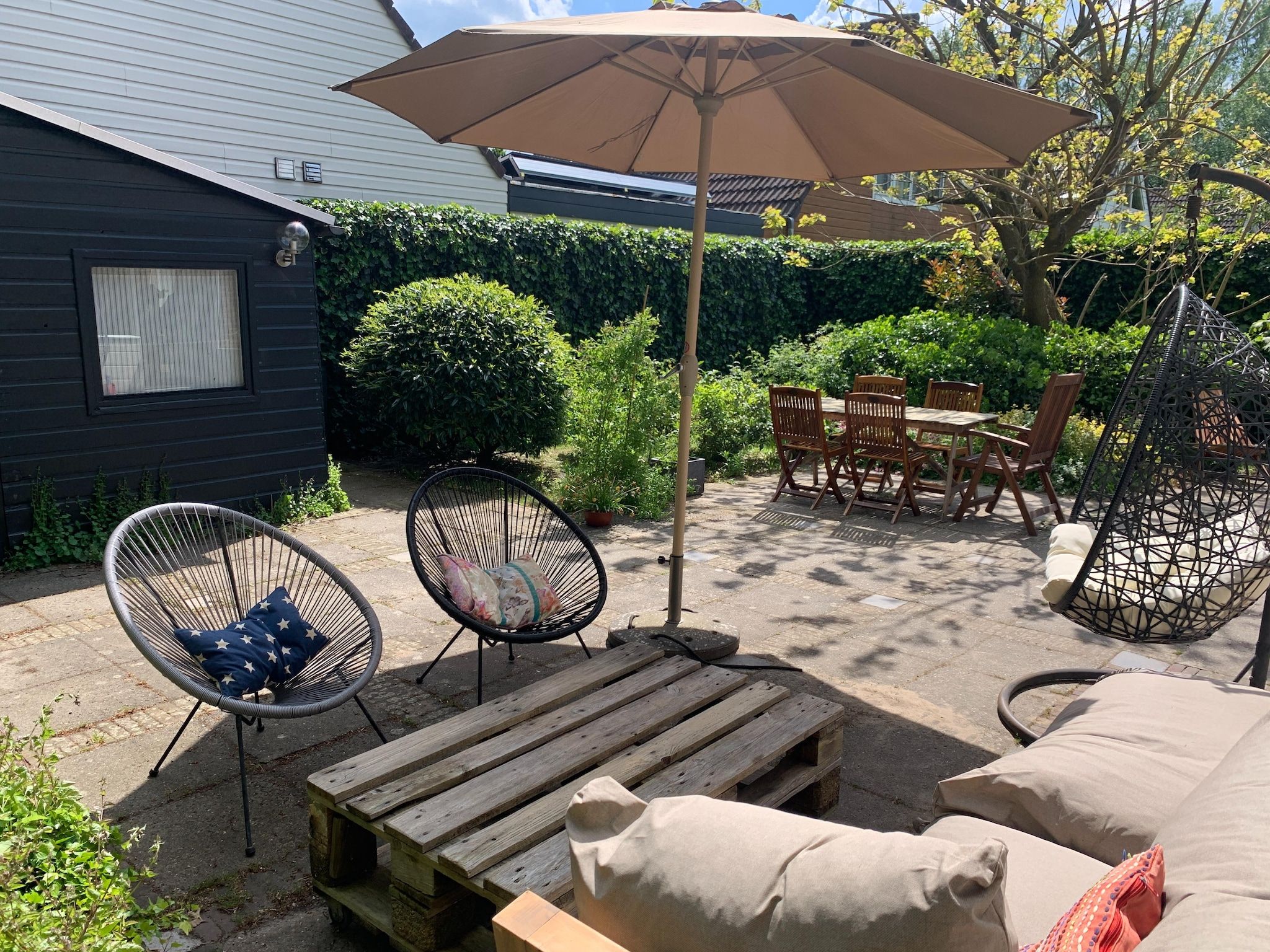 Het terras van Casa Duna in Noordwijkerhout