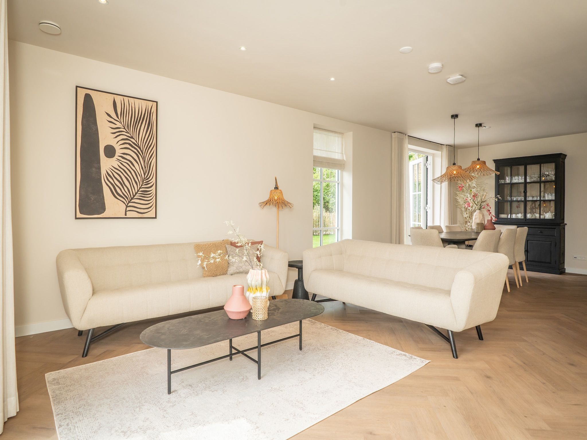 De woonkamer van So What 33A in De Koog
