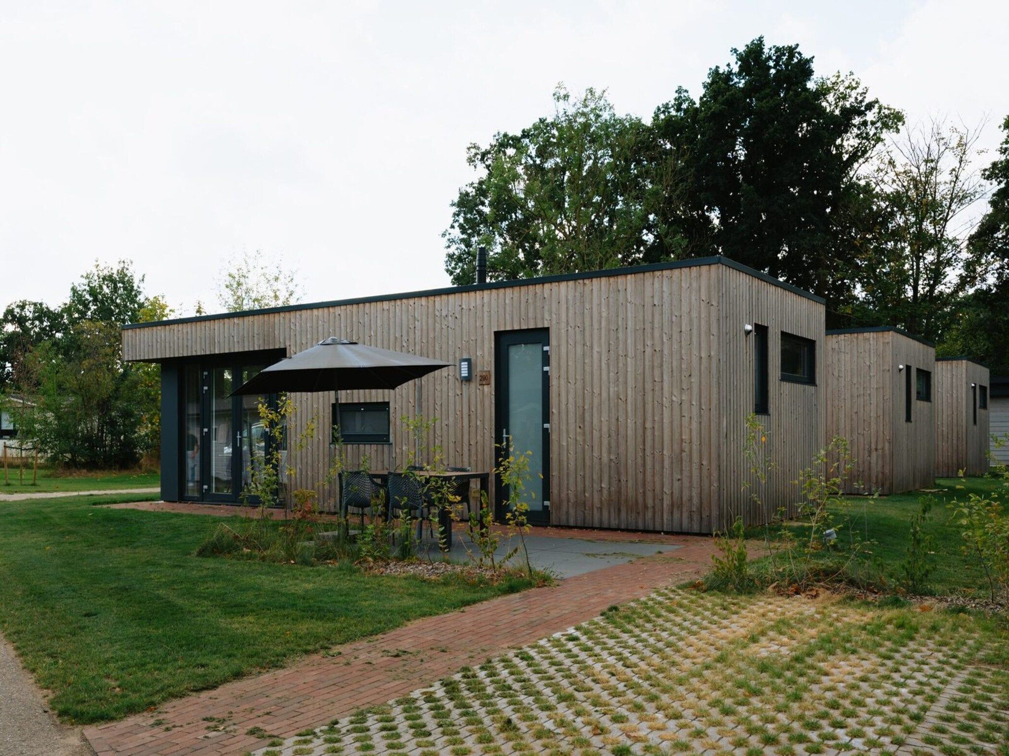 De buitenkant van Vakantiepark Mölke 36 in Zuna