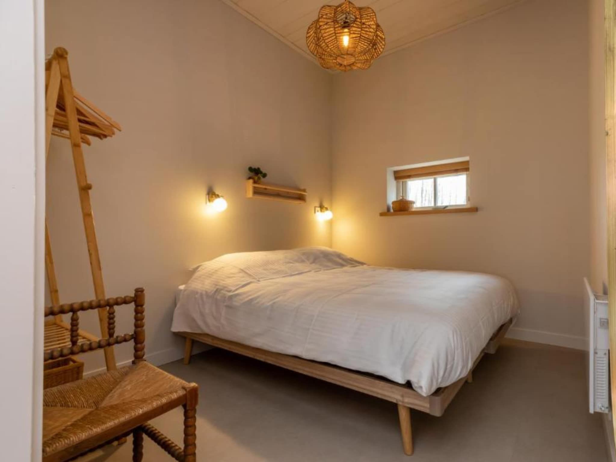 Een slaapkamer van Grijpskerke 'De kleine Pionier' in Grijpskerke