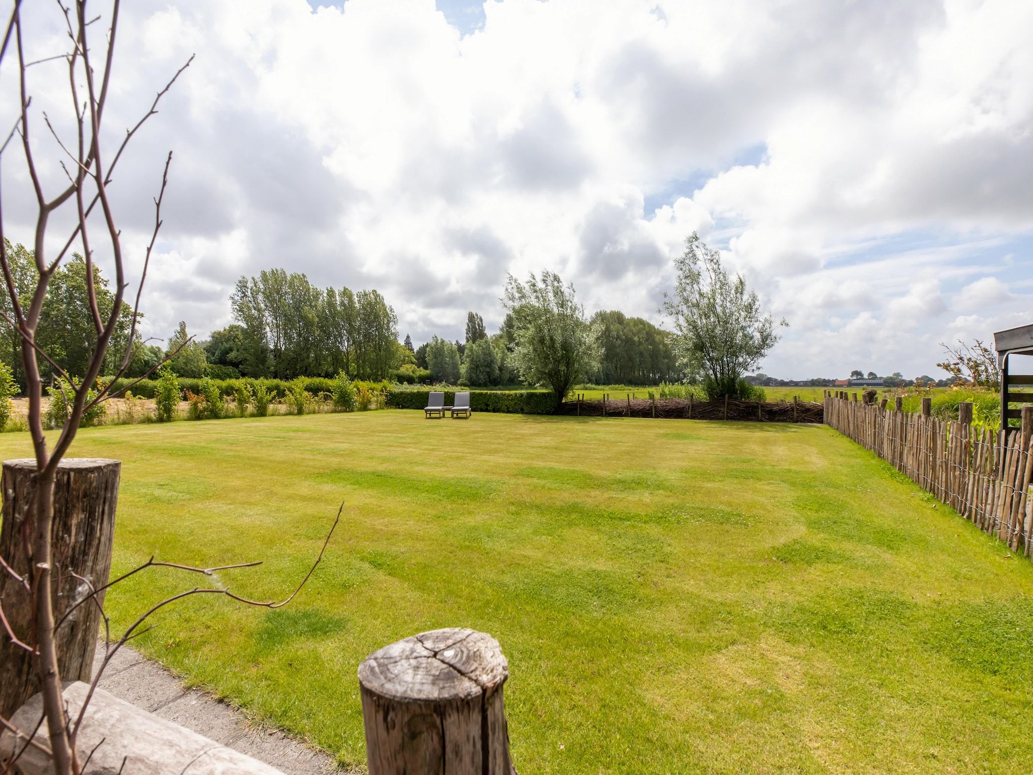Het uitzicht vanaf Grijpskerke 'De kleine Pionier' in Grijpskerke