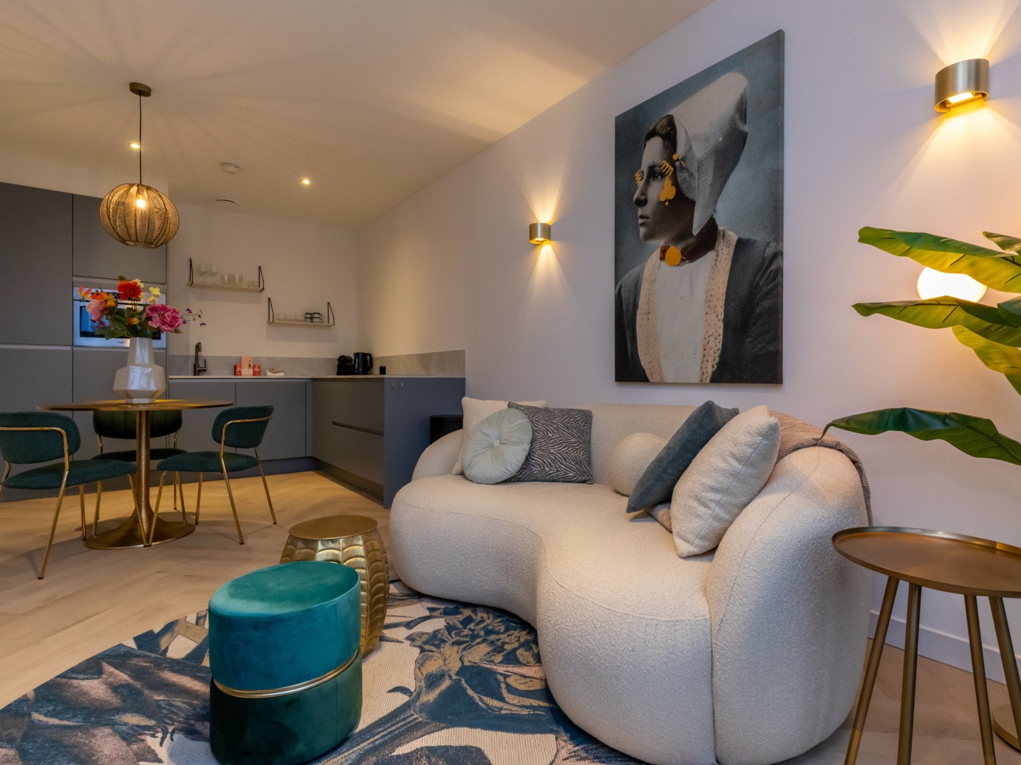 De woonkamer van Vakantiewoning ZEEBRIES in Koudekerke