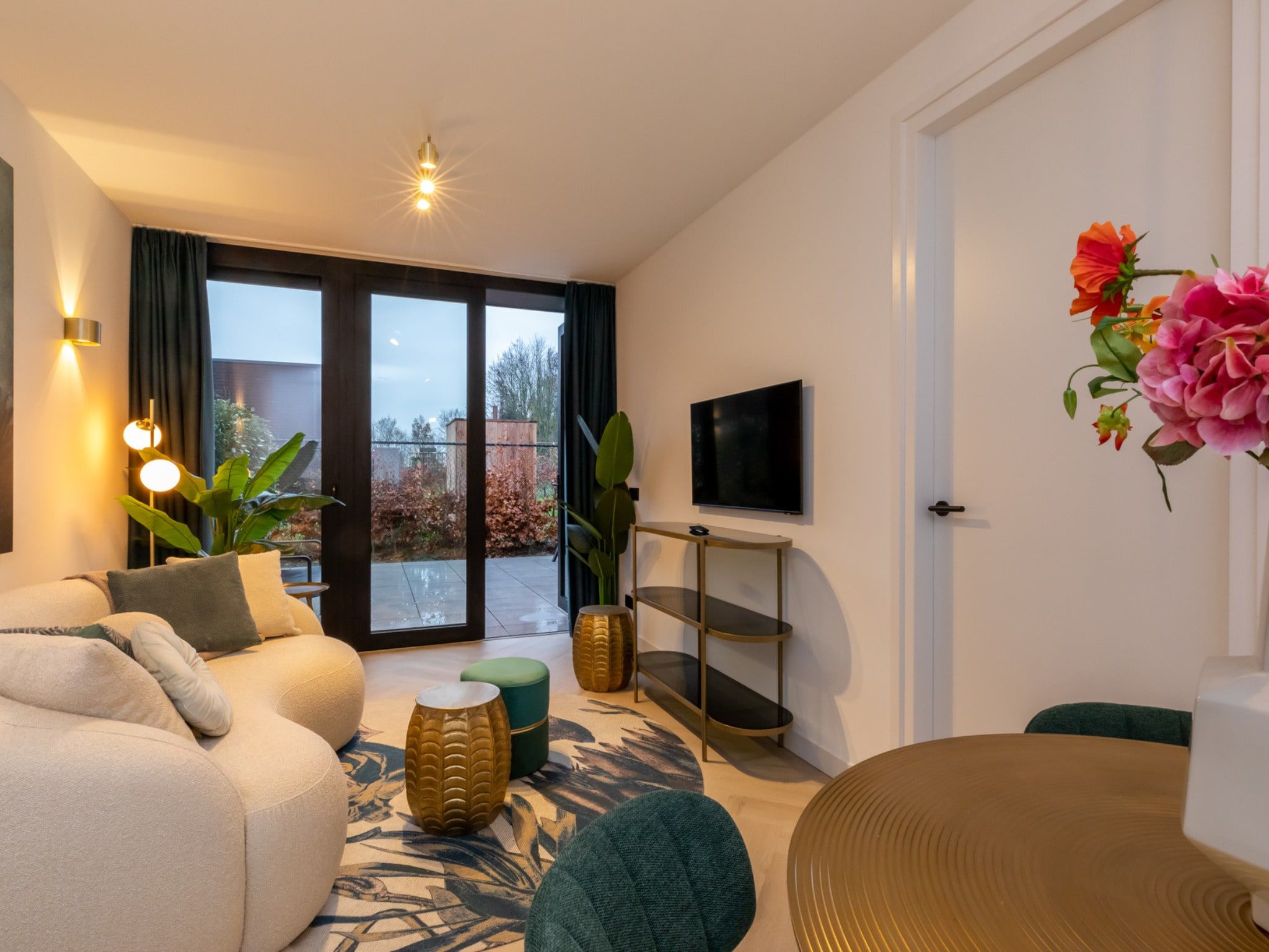 De woonkamer van Vakantiewoning ZEEBRIES in Koudekerke