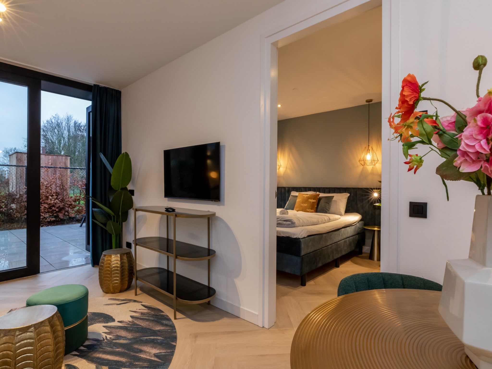 De woonkamer van Vakantiewoning ZEEBRIES in Koudekerke