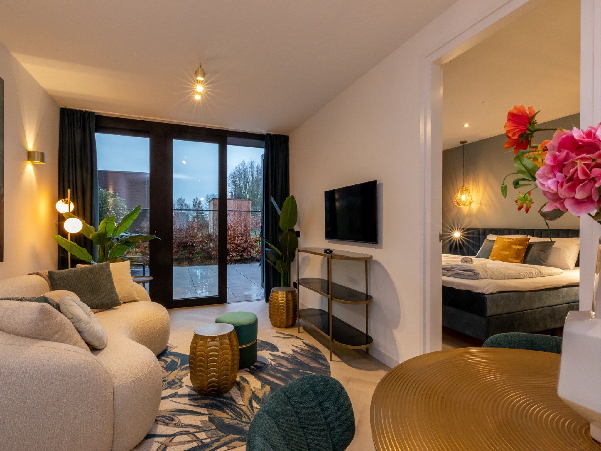 De woonkamer van Vakantiewoning ZEEBRIES in Koudekerke