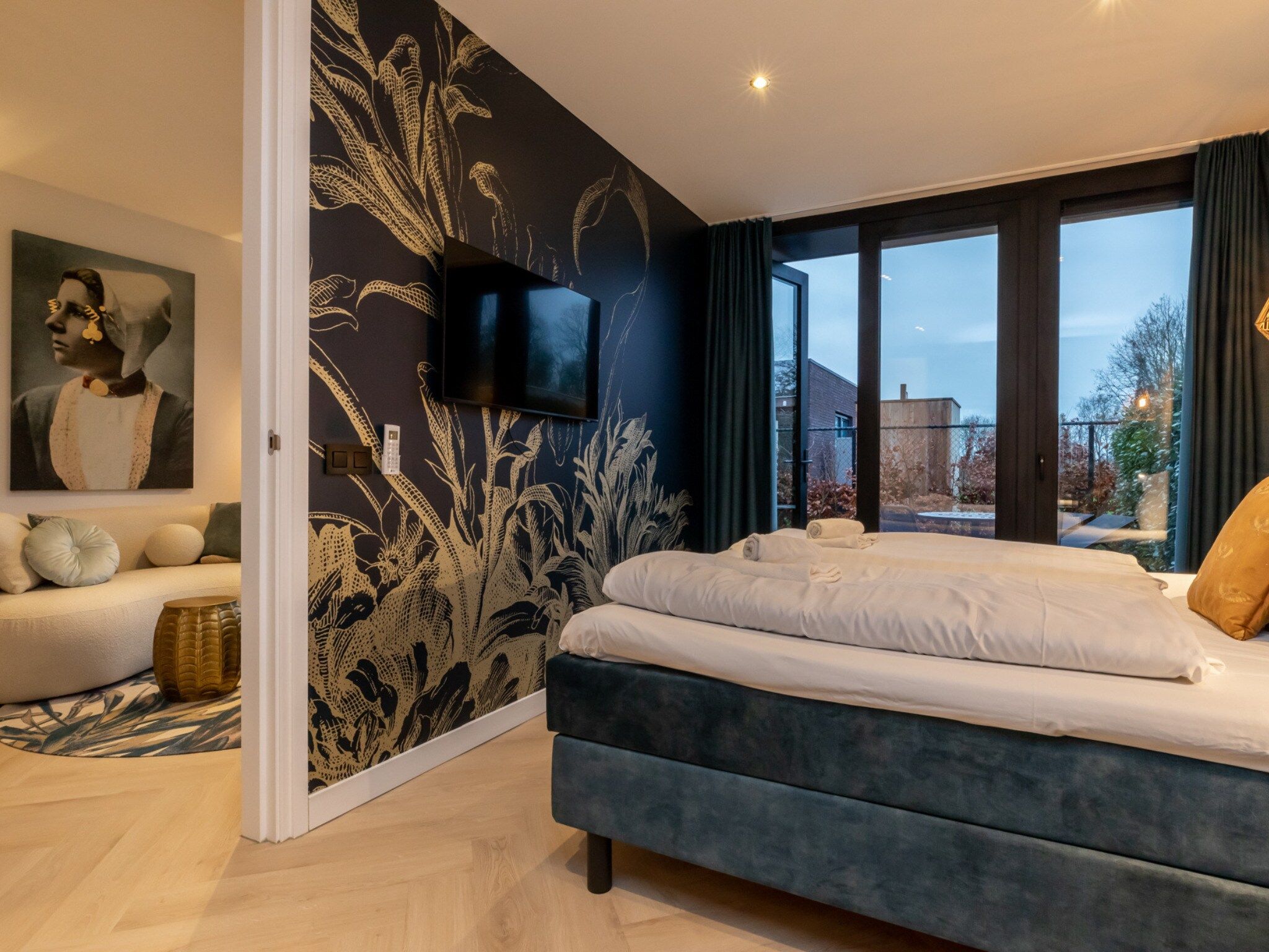 Een slaapkamer van Vakantiewoning ZEEBRIES in Koudekerke