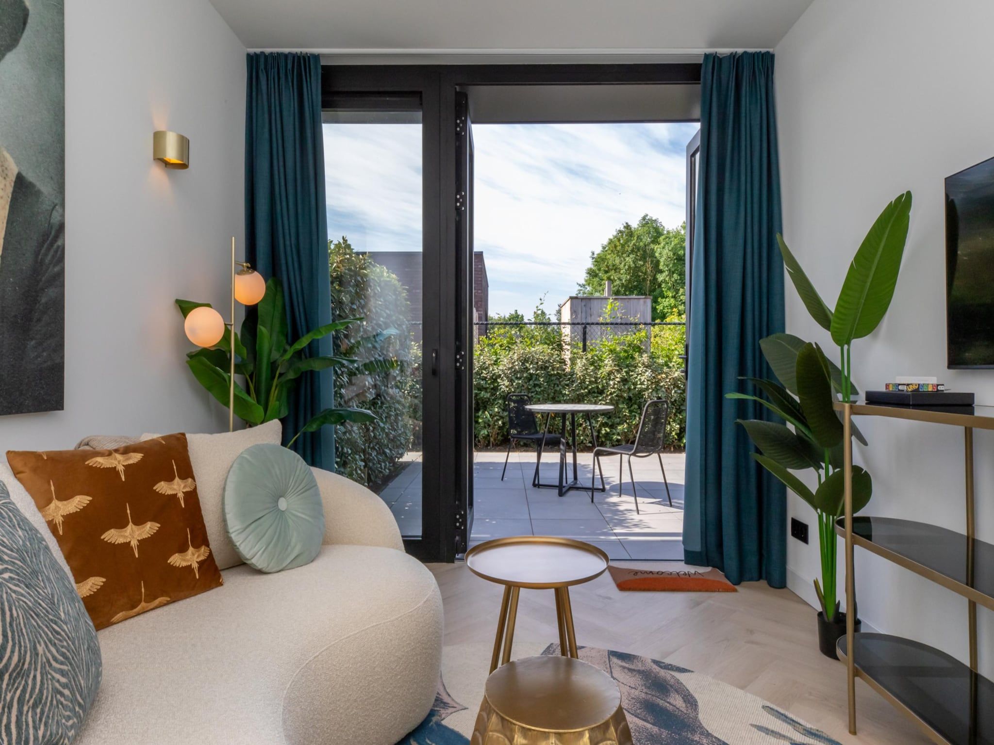 De woonkamer van Vakantiewoning ZEEBRIES in Koudekerke