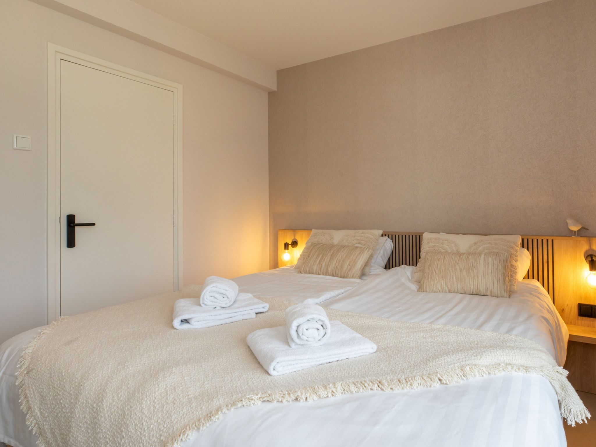 Een slaapkamer van Zoutelande 'Kurhaus appartement nr 1 in Zoutelande