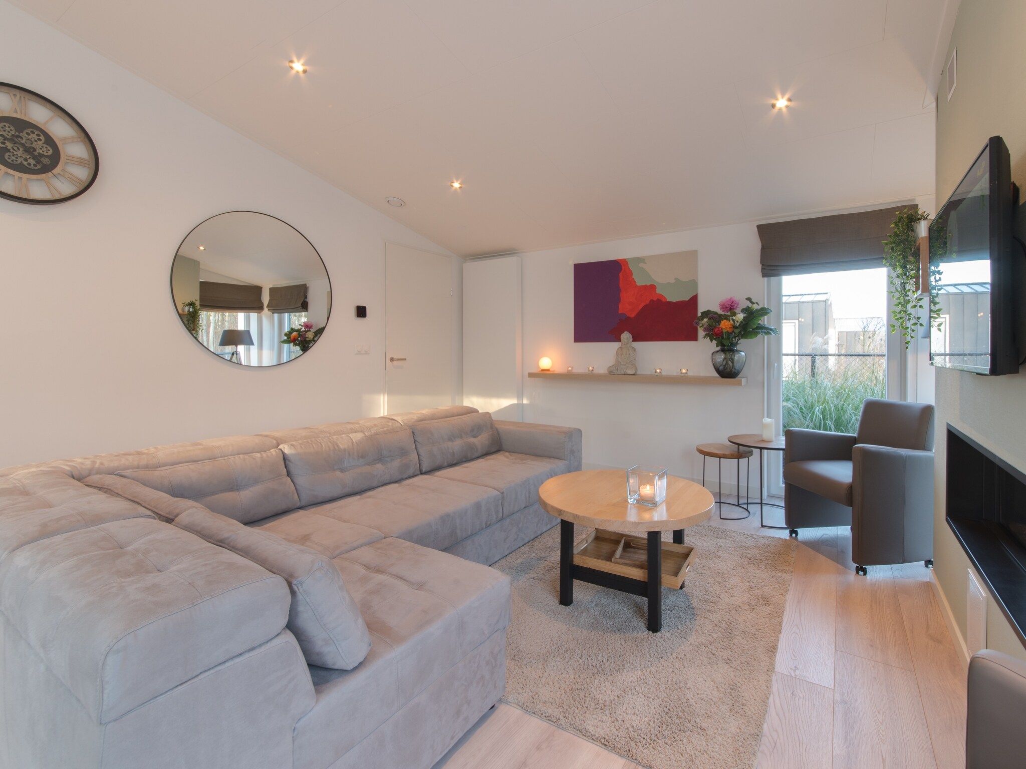 De woonkamer van Water Resort Oosterschelde 109 in Wemeldinge
