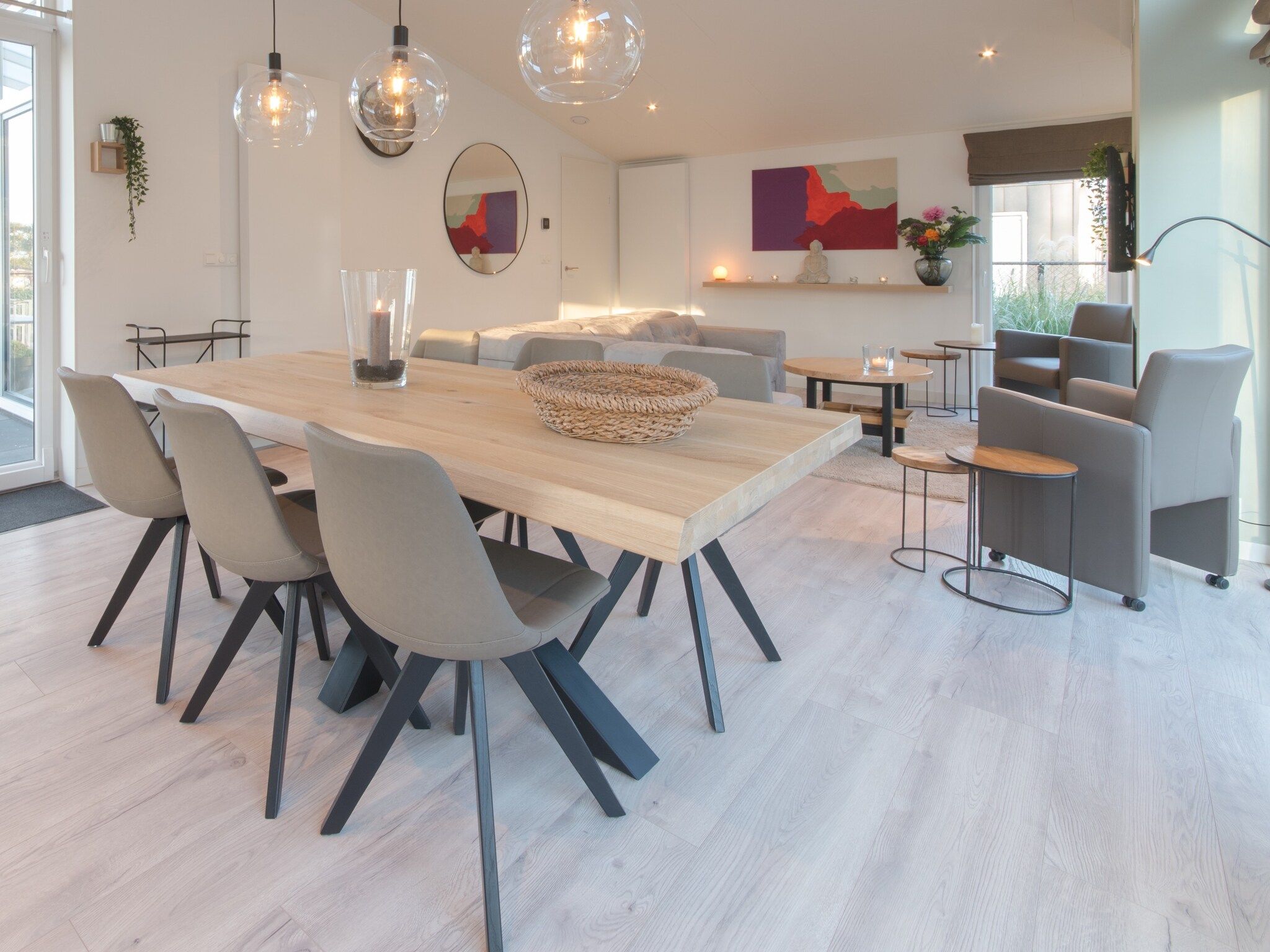 De woonkamer van Water Resort Oosterschelde 109 in Wemeldinge