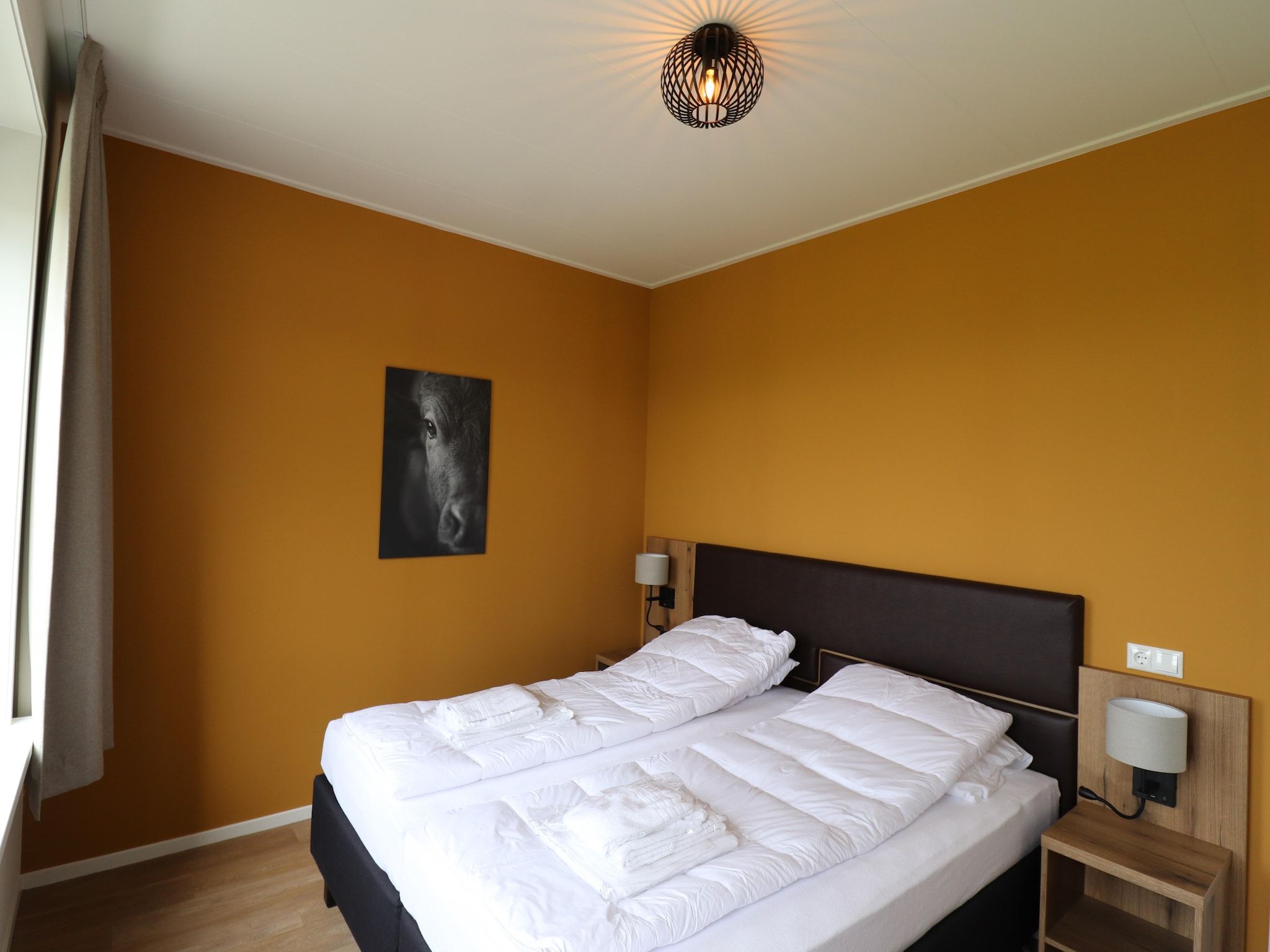 Een slaapkamer van Friese villa in Leons