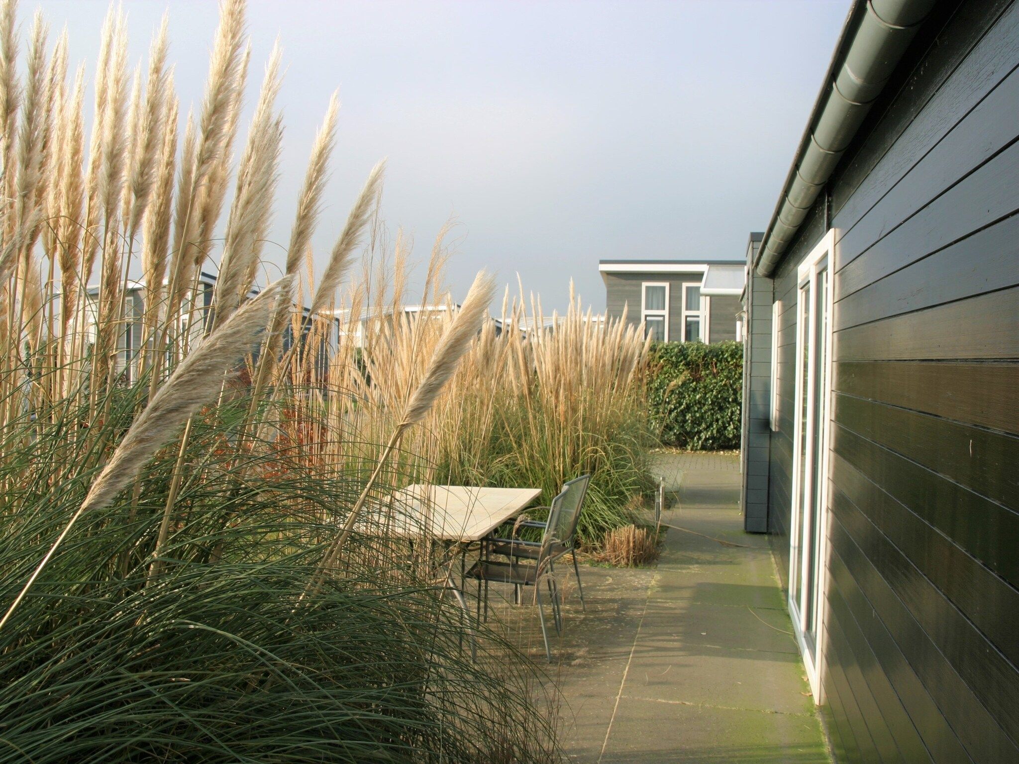 De tuin van Water Resort Oosterschelde 32 in Wemeldinge