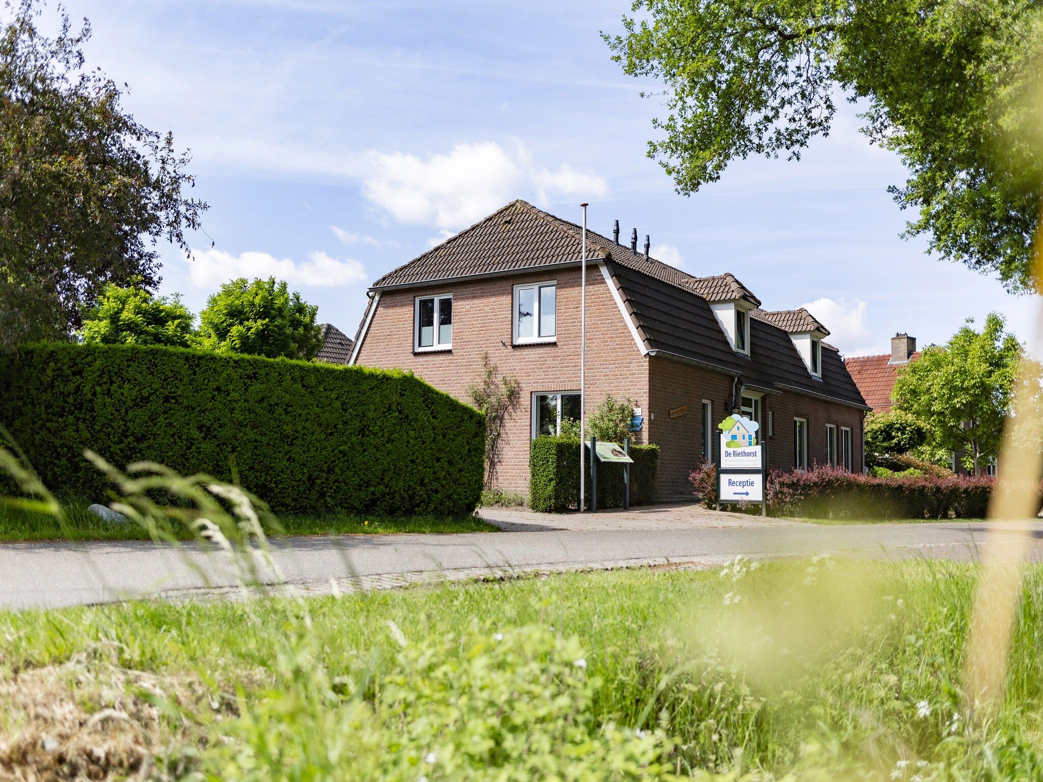 Het uitzicht vanaf De Riethorst 3 in Plasmolen