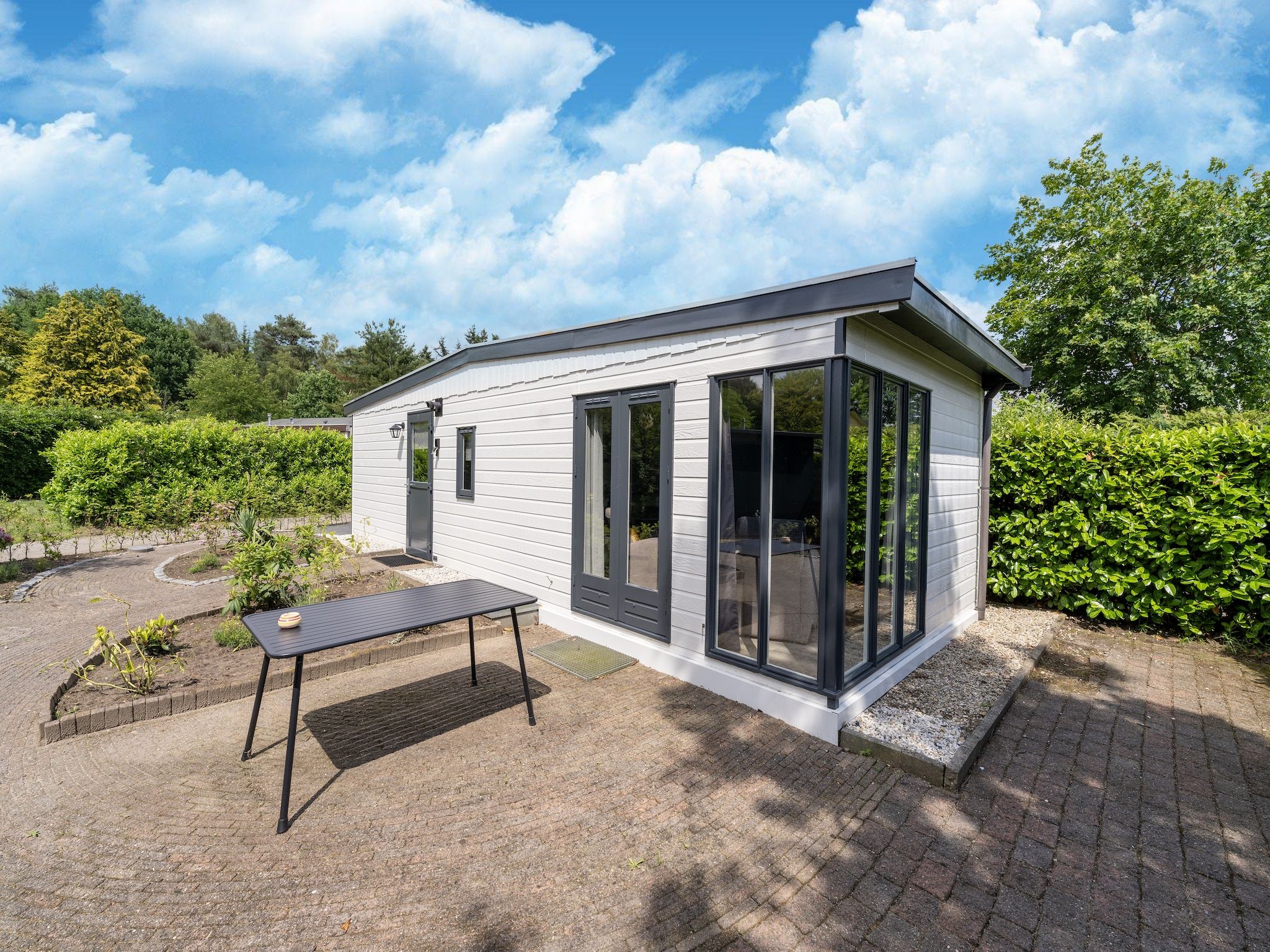 De buitenkant van Huisje 60 Stegeren in Stegeren