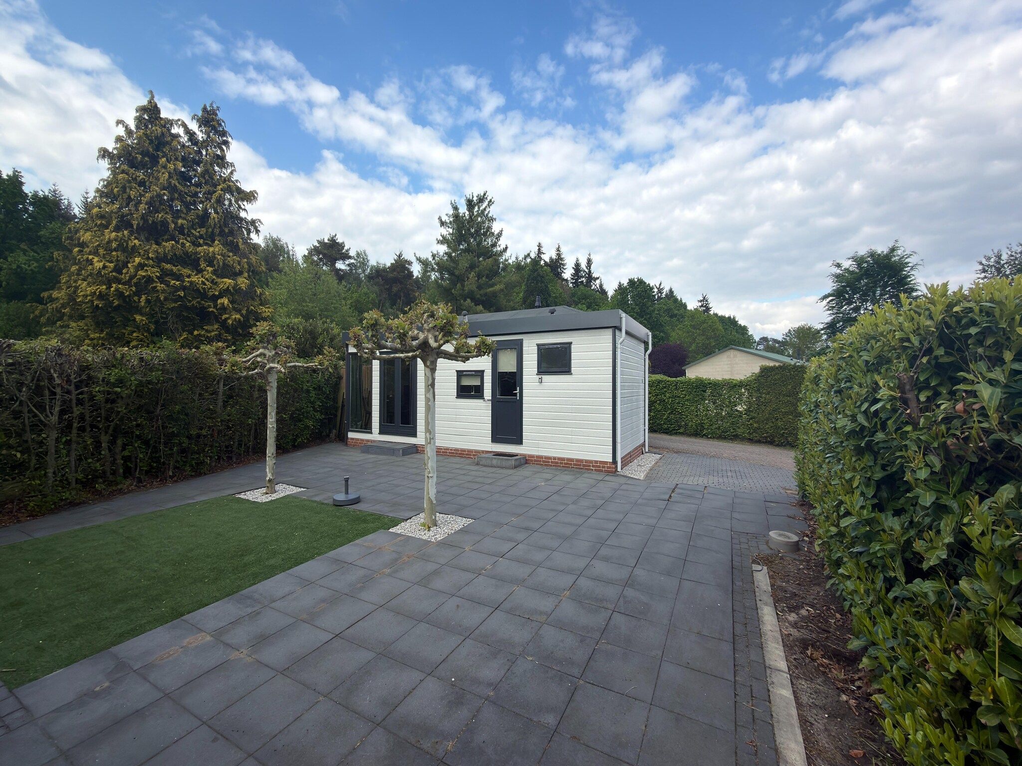 De buitenkant van Chalet stegeren in Stegeren