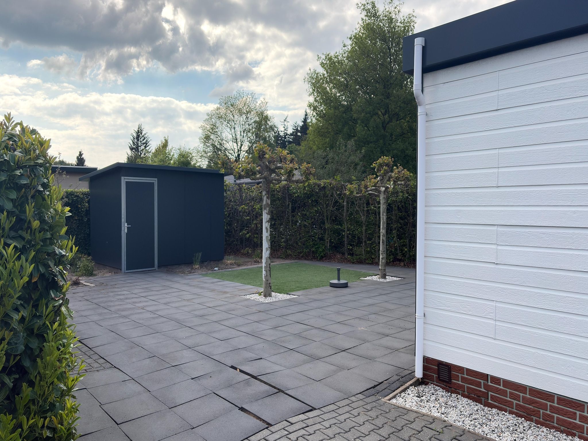 De buitenkant van Chalet stegeren in Stegeren