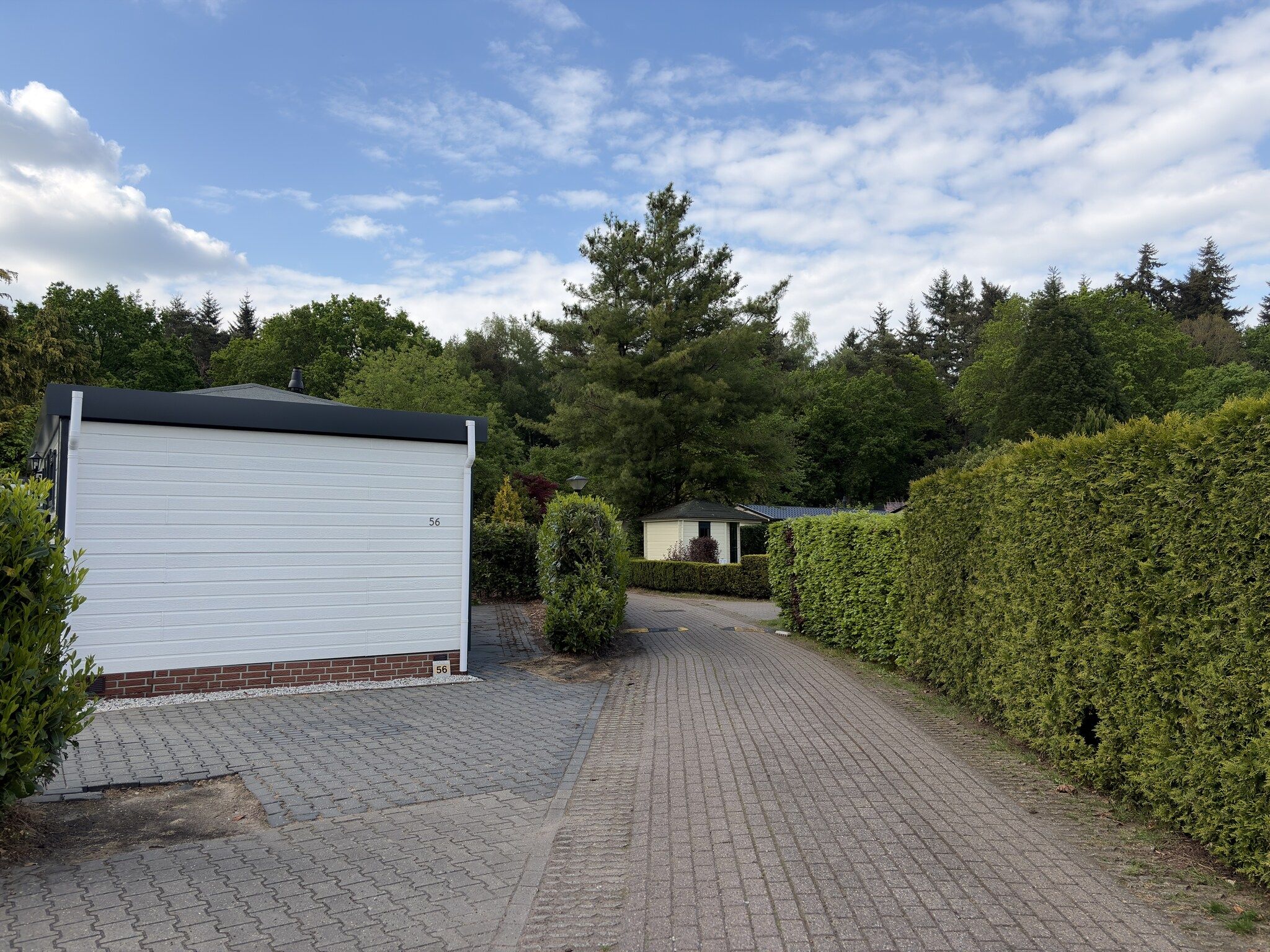De buitenkant van Chalet stegeren in Stegeren
