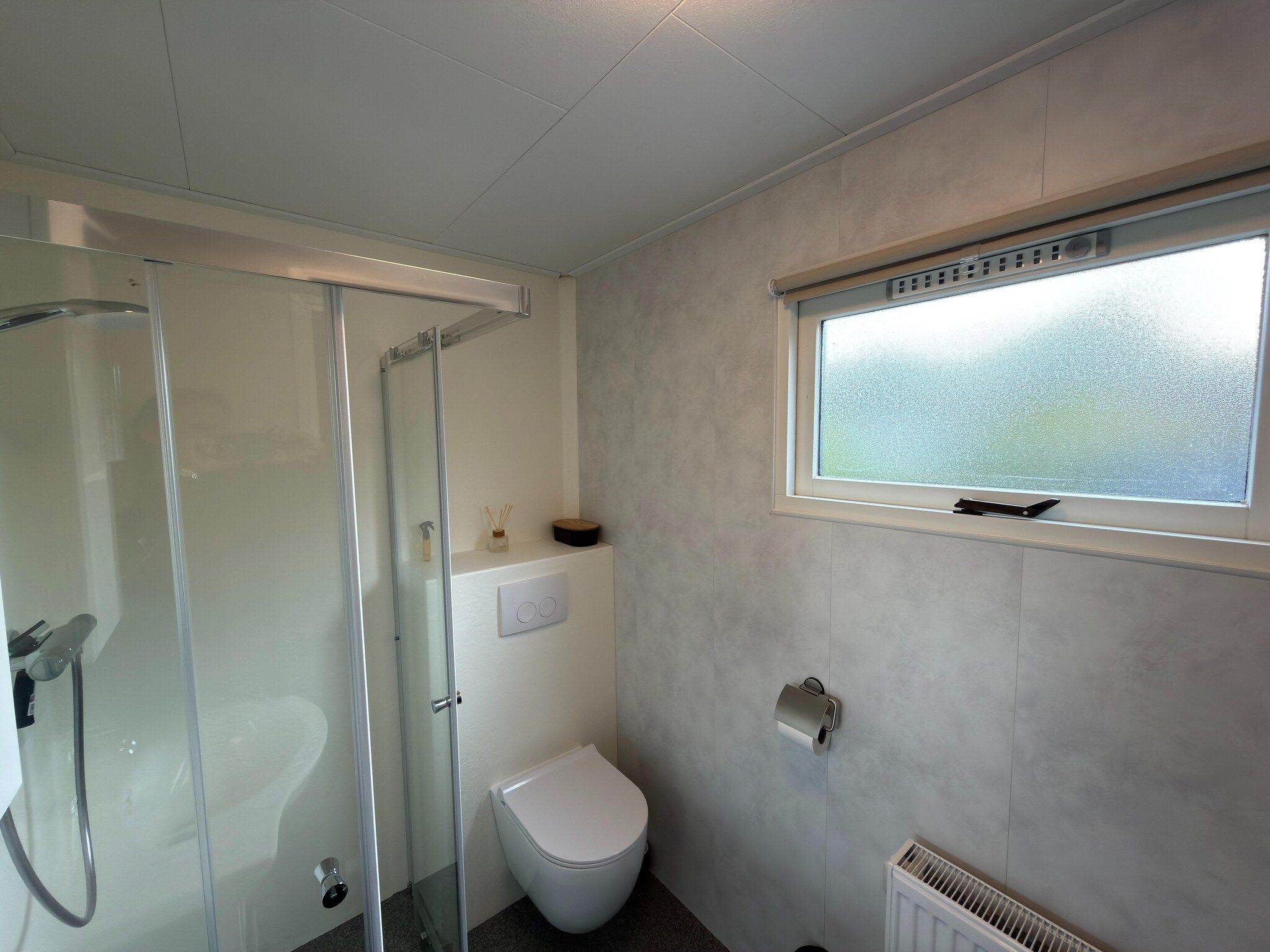 De badkamer van Chalet stegeren in Stegeren